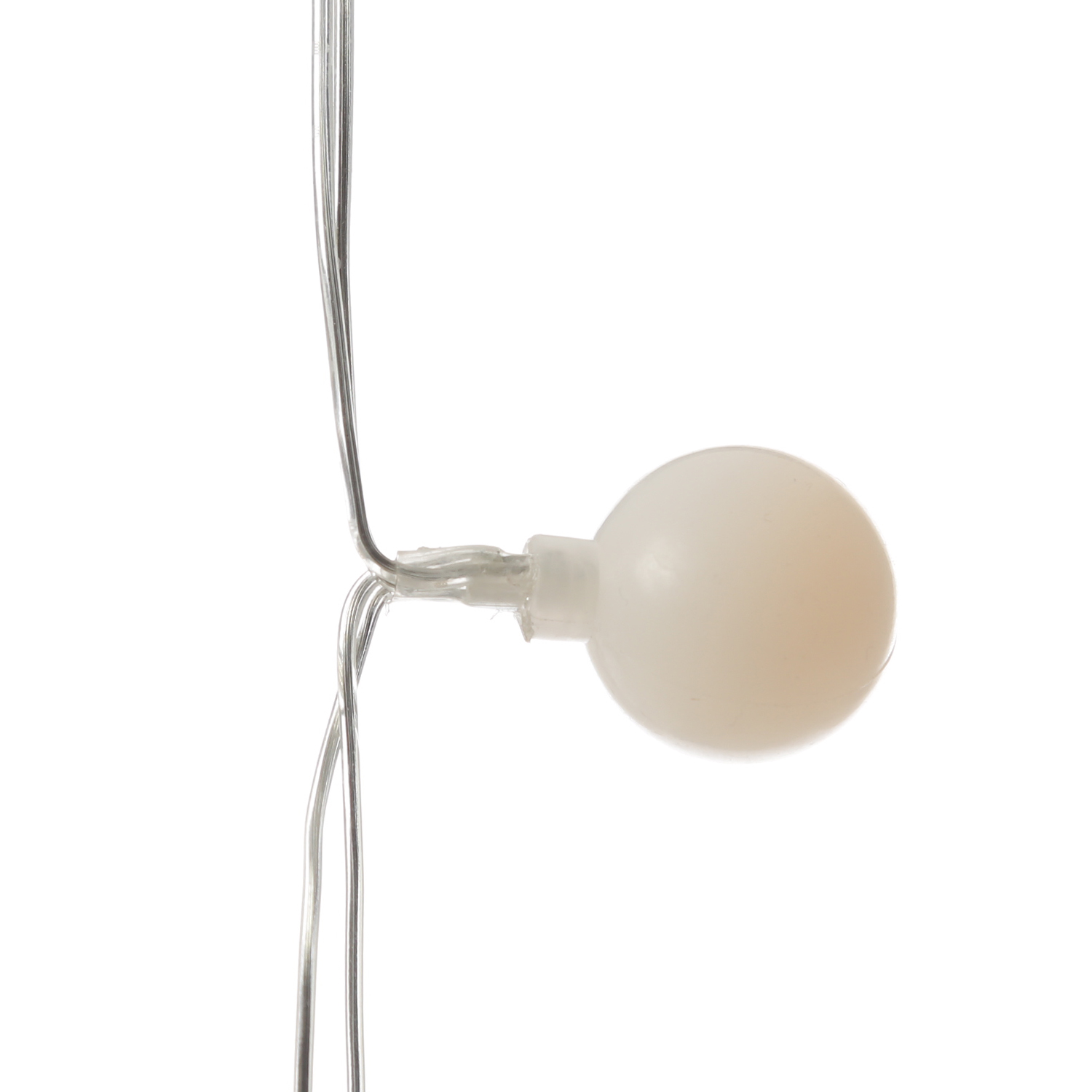 LED Lichterkette BERRY TWINKLE - 30 weiße Kugeln - 8 Funktionen - Timer - L: 2,9m - für Außen