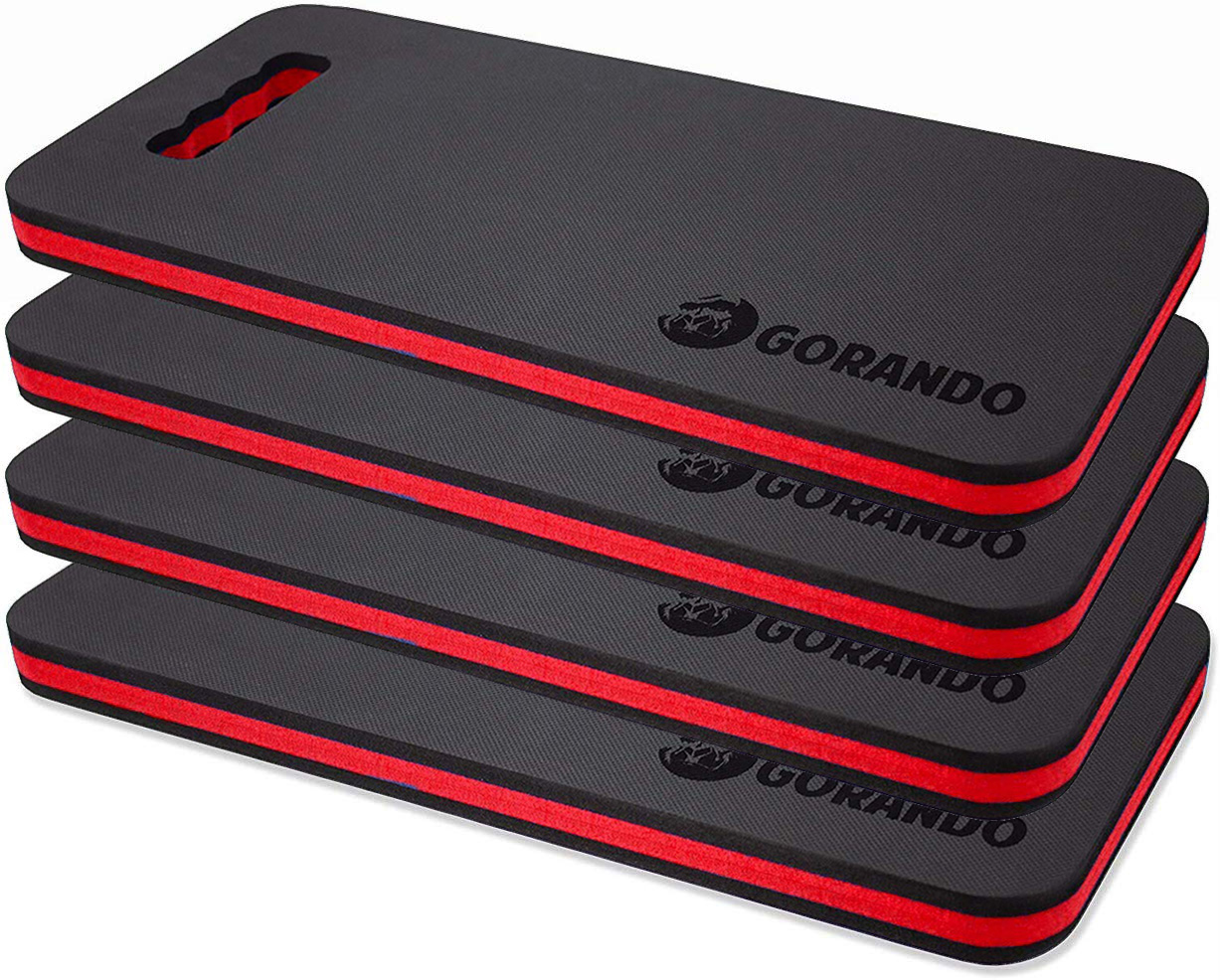 GORANDO® Premium EVA Kniekissen - 44x22cm - für Garten, Haus, Werkstatt - Kniepad - rot - 4er set GORANDO® Premium EVA Kniekissen - 44x22cm - für Garten, Haus, Werkstatt - Kniepad - rot - 4er set
