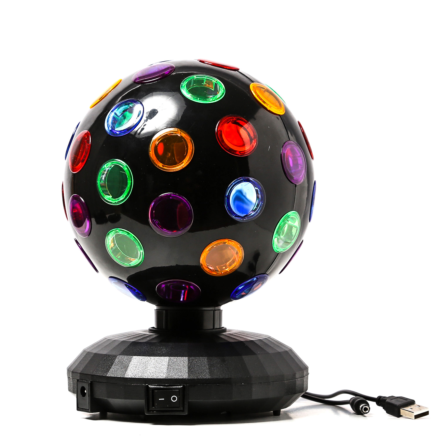 Disco Ball Lichteffekt -15cm - Batteriebetrieb + USB Kabel Disco Ball Lichteffekt -15cm - Batteriebetrieb + USB Kabel