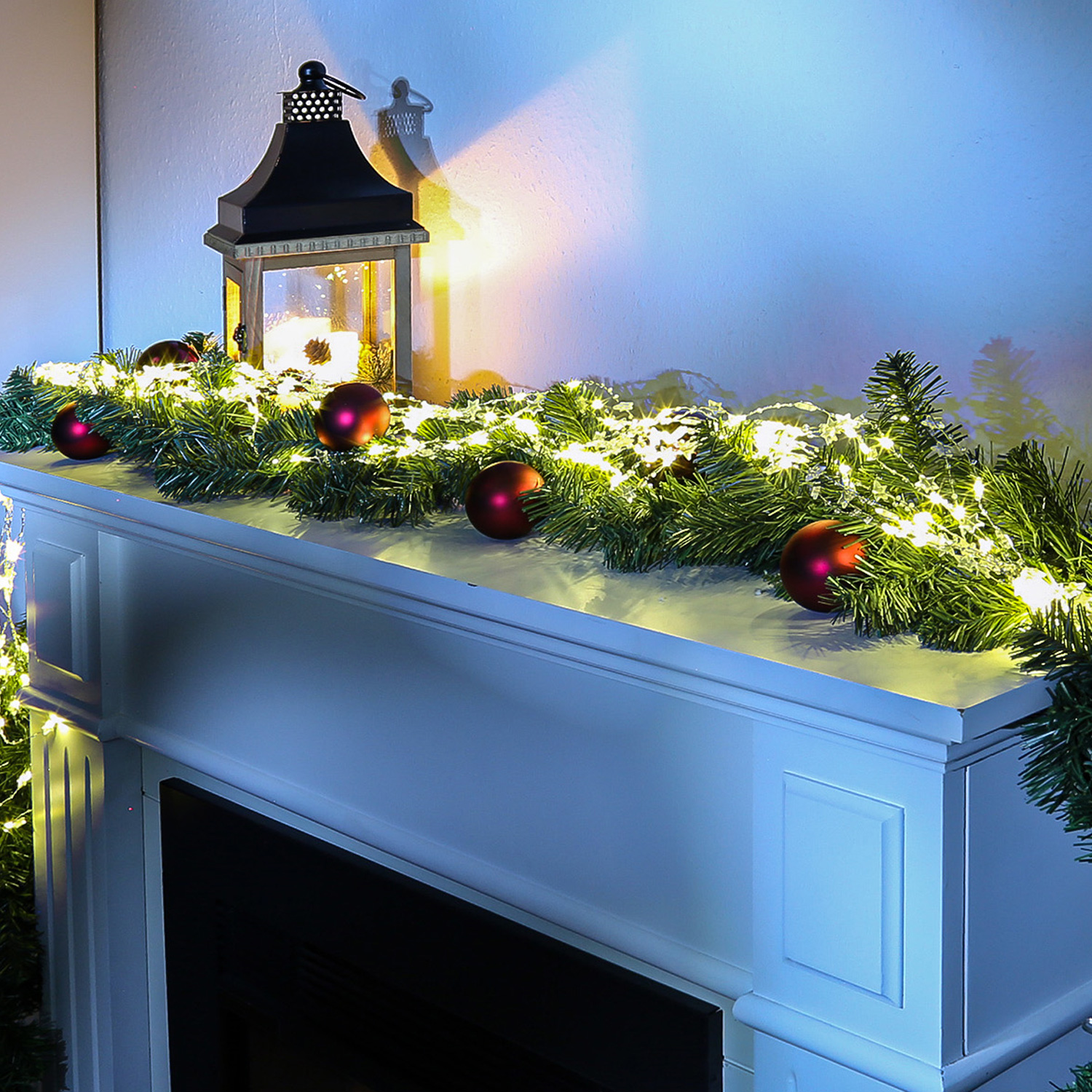 LED Lichterkette STERNE und PERLEN - Lichtbündel - 200 warmweiße LED - 10 Stränge - L: 1,85m - Innen LED Lichterkette STERNE und PERLEN - Lichtbündel - 200 warmweiße LED - 10 Stränge - L: 1,85m - Innen