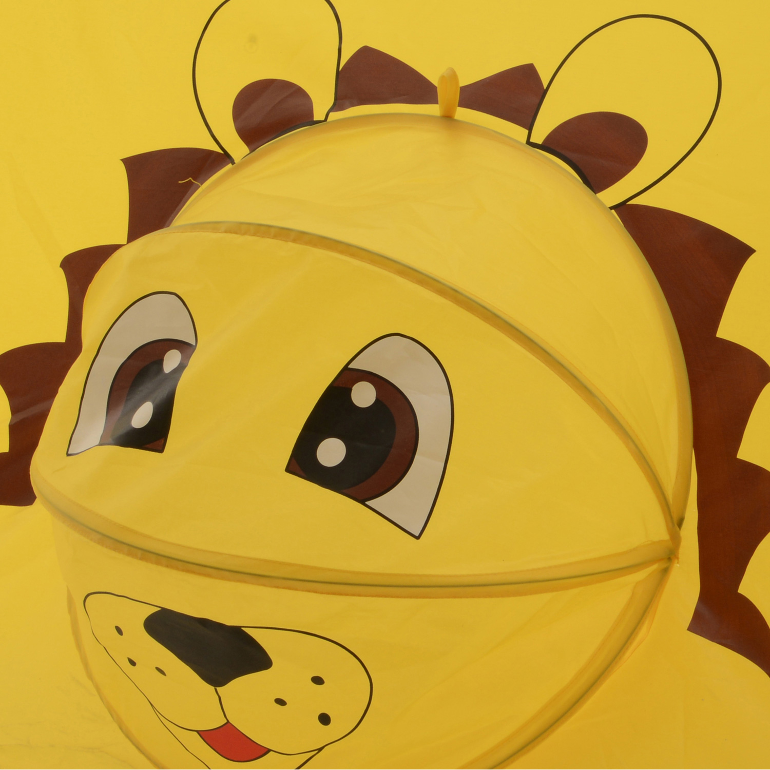 Spielzelt Löwe LIO - Igluzelt für Kinder - Polyester - L: 1,20m - H: 80cm - rot, schwarz