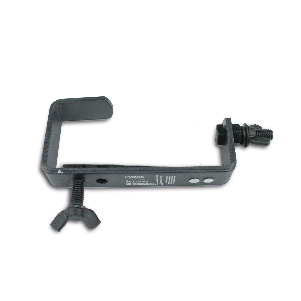 Theaterhaken 50kg Set CC-50 schwarz (5 Stück) - Stabiler Montagehaken mit Schutzlippe - bis 50kg | DELTATRUSS Theaterhaken 50kg Set CC-50 schwarz (5 Stück) - Stabiler Montagehaken mit Schutzlippe - bis 50kg | DELTATRUSS