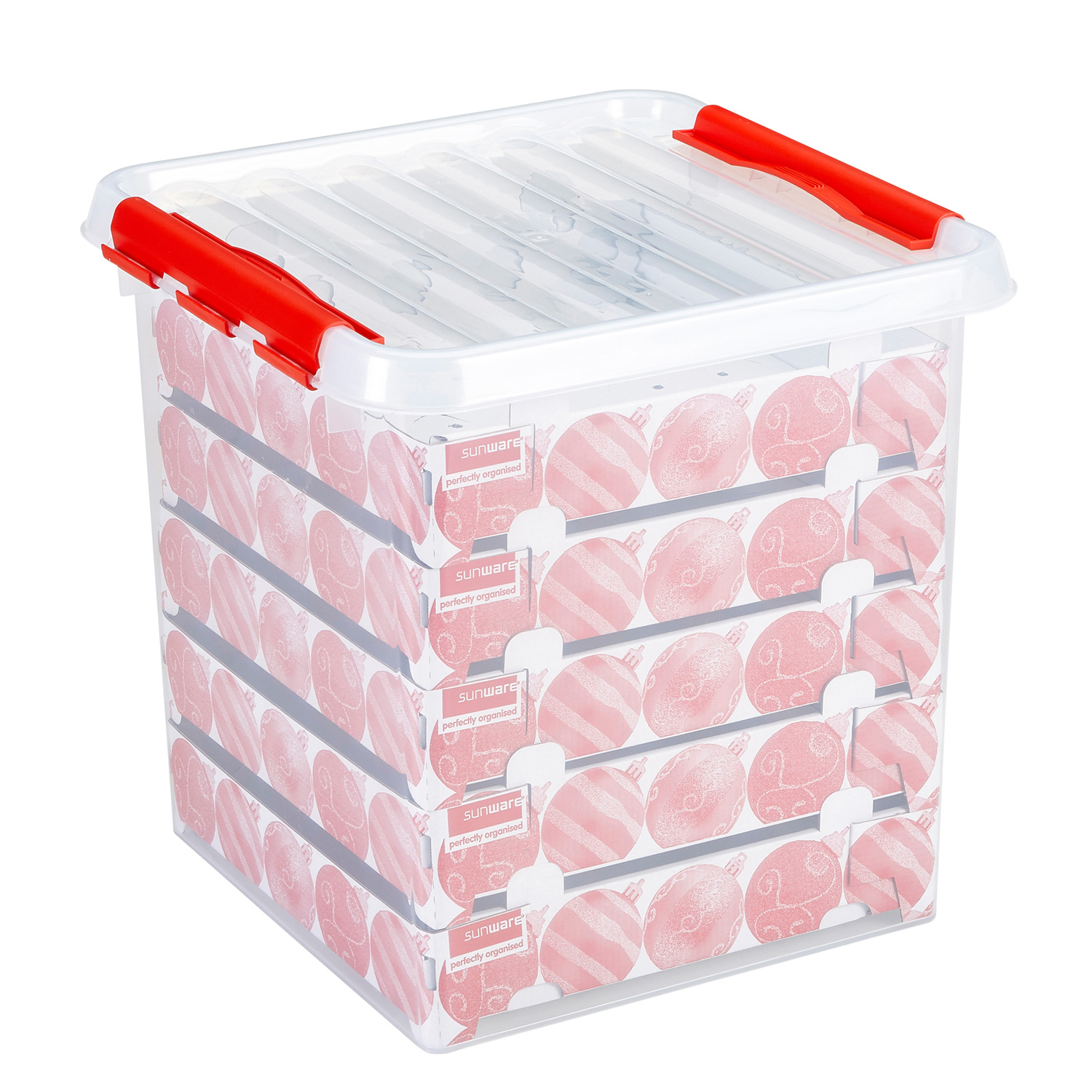 Weihnachtskugelbox Q-LINE 125 - mit Trays für 125 Kugeln Weihnachtskugelbox Q-LINE 125 - mit Trays für 125 Kugeln