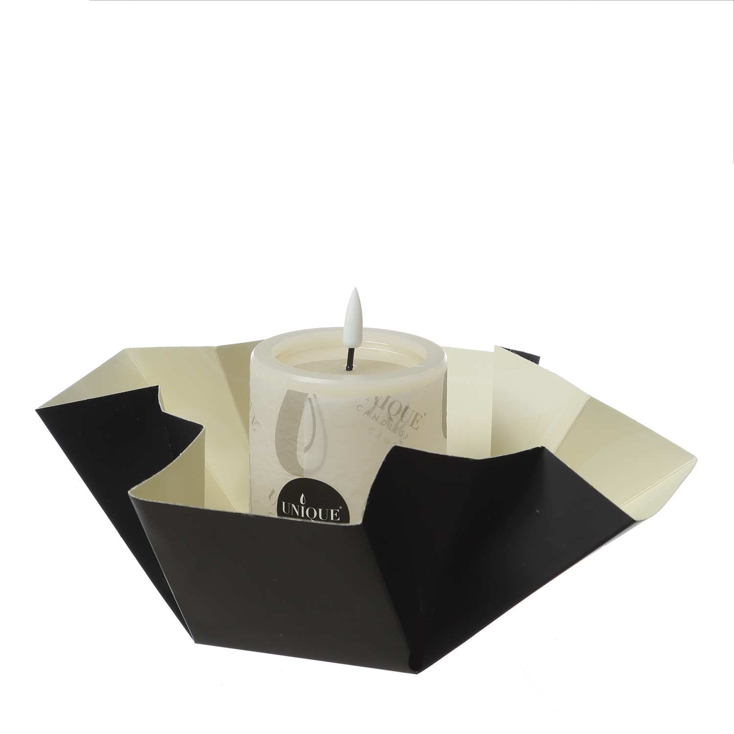 LED Kerzenset UNIQUE - Rustik-Optik - H: 10cm - mit Batterien und Fernbedienung - creme - 4er Set LED Kerzenset UNIQUE - Rustik-Optik - H: 10cm - mit Batterien und Fernbedienung - creme - 4er Set