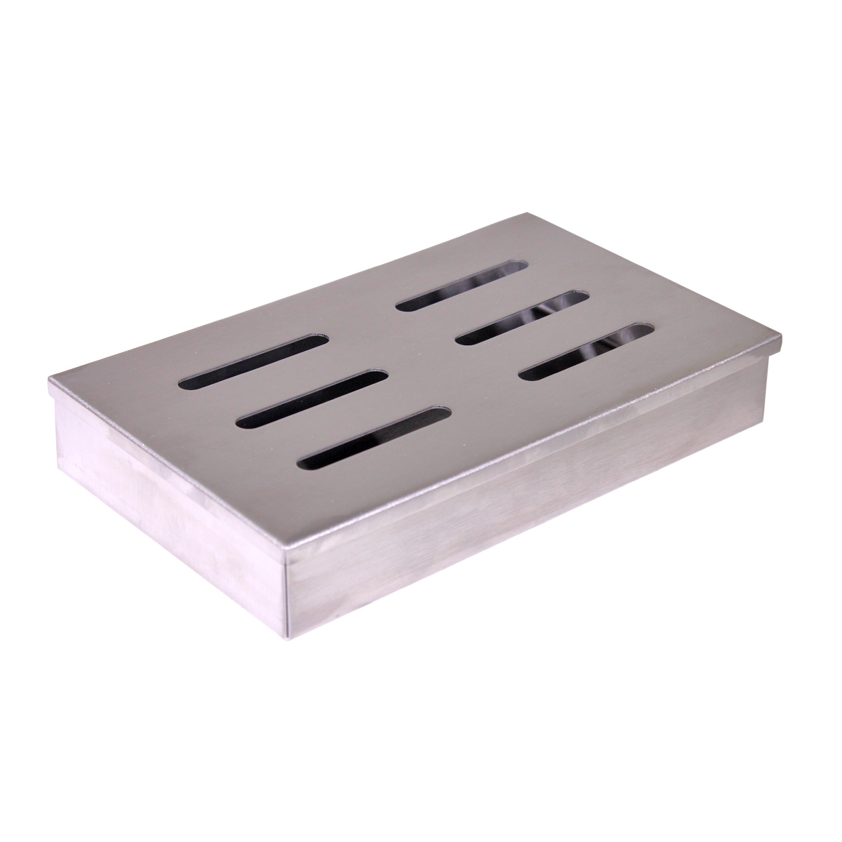 Smoker Box GRILL-EXPERTE - Räucherbox aus Edelstahl - 21 x 13 x 3,5cm