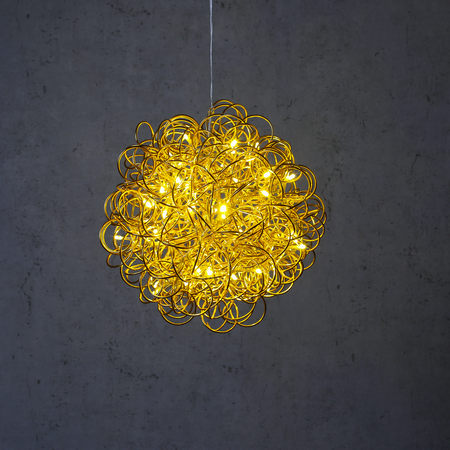 LED 3D Design Drahtkugel SPHERE - 50 warmweiße LED - D: 30cm - für Innen und Außen - gold LED 3D Design Drahtkugel SPHERE - 50 warmweiße LED - D: 30cm - für Innen und Außen - gold