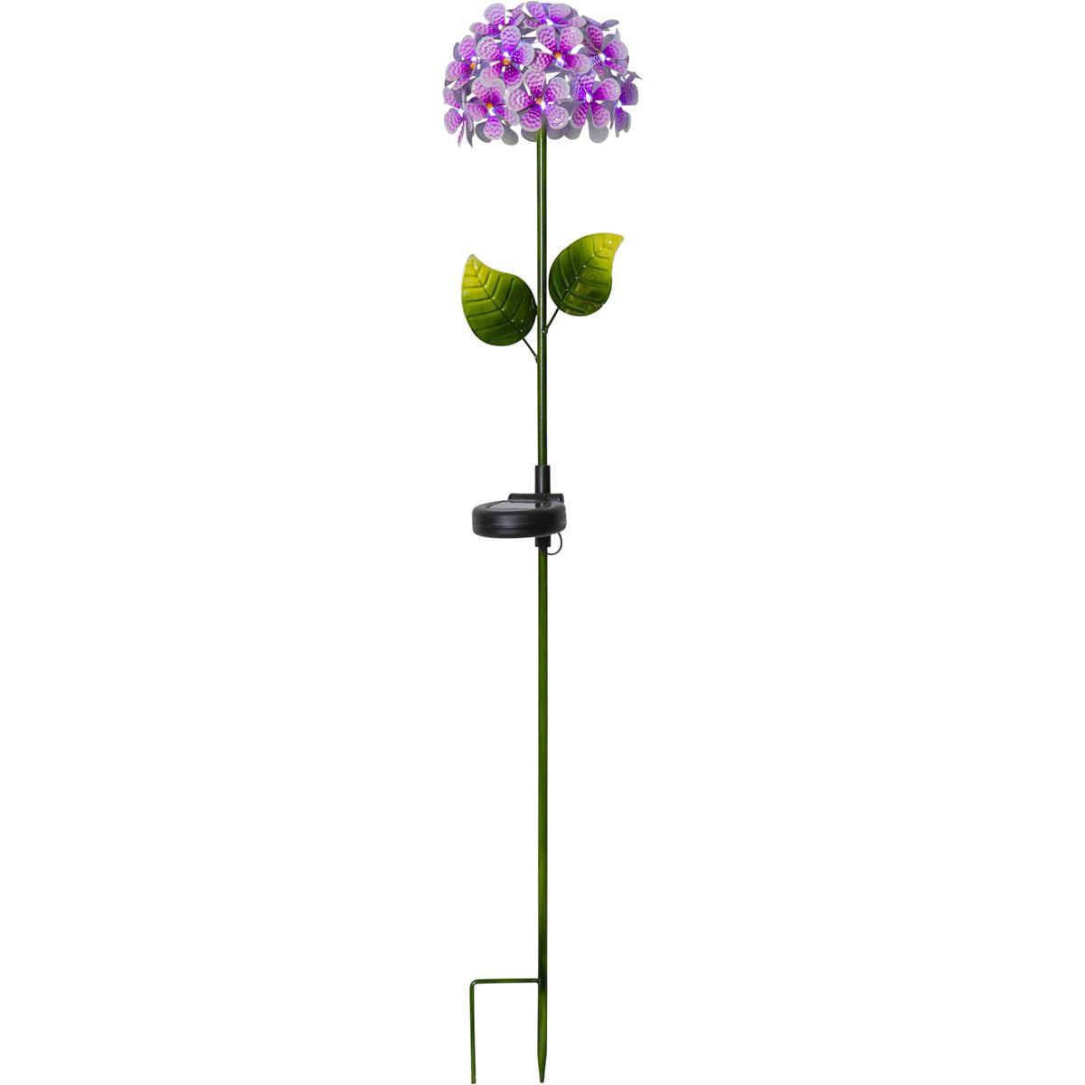 LED Solarstab "Hortensie" - pink - 27 kaltweiße LED - H: 77cm, D: 16cm - Dämmerungssensor LED Solarstab "Hortensie" - pink - 27 kaltweiße LED - H: 77cm, D: 16cm - Dämmerungssensor