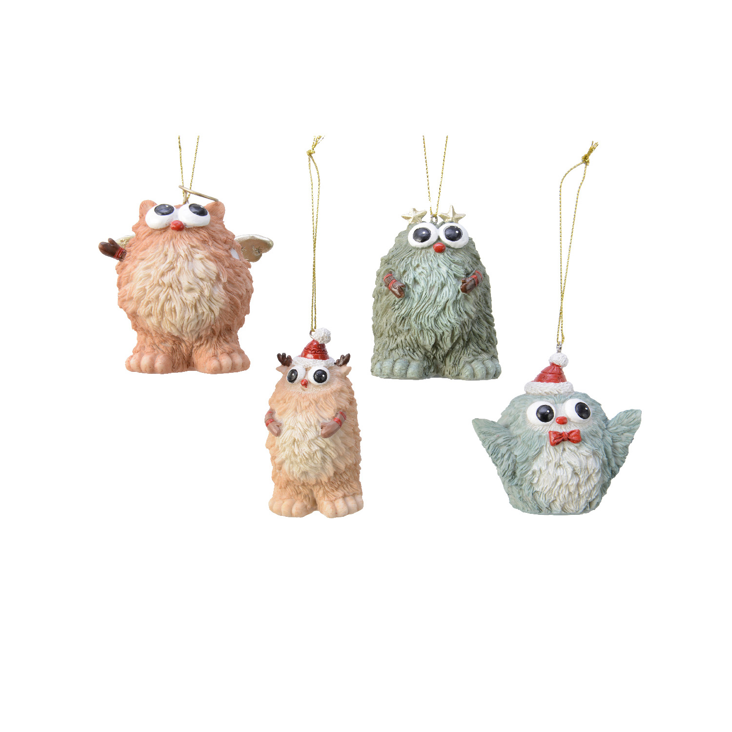 Weihnachtsbaumschmuck Yeti TOM - Polyresin - inkl. Aufhänger - matt - H: 8cm - grün Weihnachtsbaumschmuck Yeti TOM - Polyresin - inkl. Aufhänger - matt - H: 8cm - grün