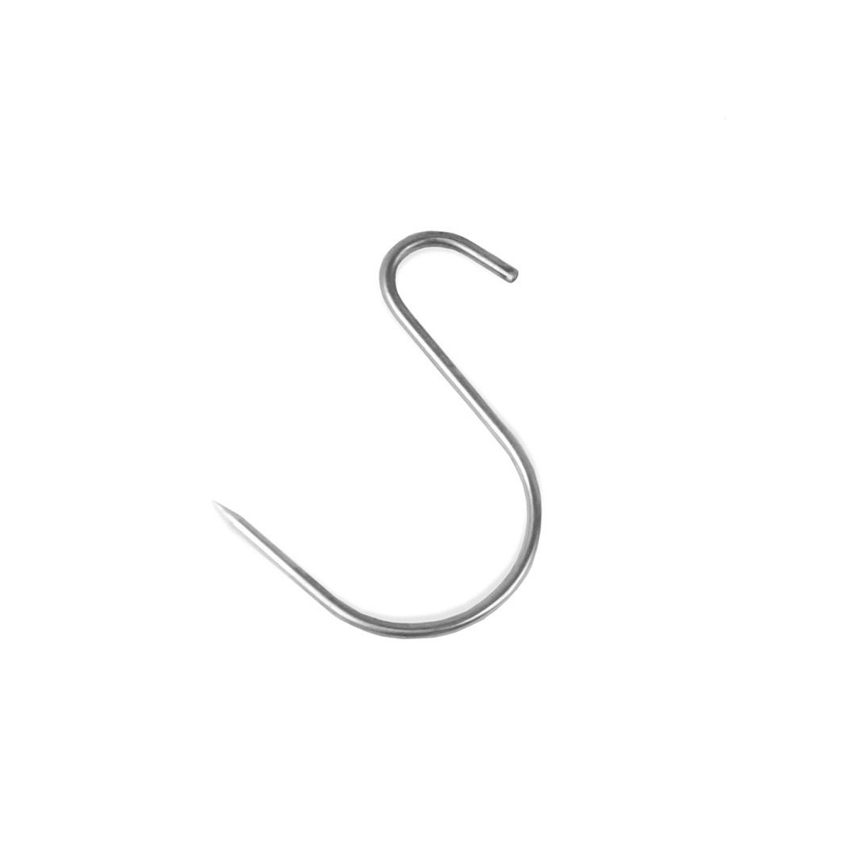 Fleischhaken zum Räuchern - Edelstahl - 12cm - asymetrisch