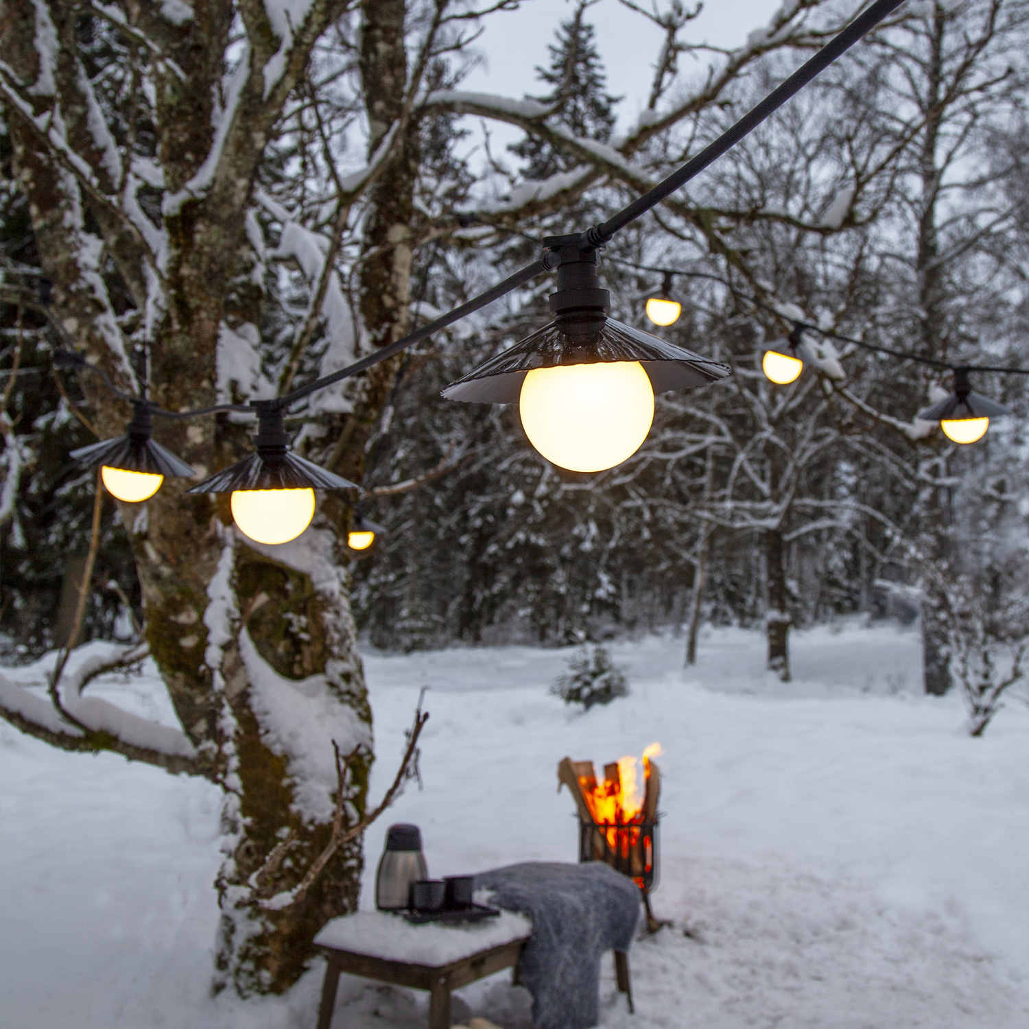 System CONNECTA BLACK - 1 Stück schwarzer Lampenschirm - D: 20,5cm - H: 4,5cm - outdoor