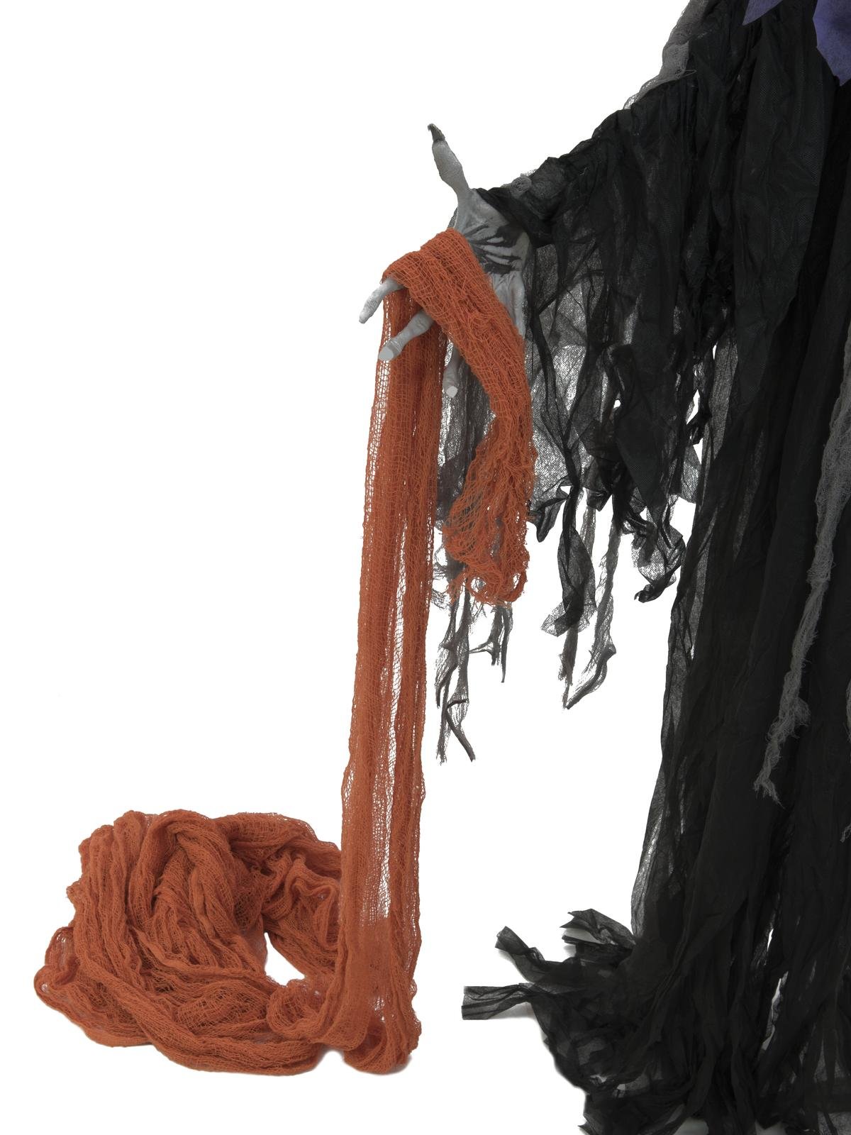 Dekogewebe, grobmaschig, orange, 76x500cm - Ideale Grunddeko - Baumwolle