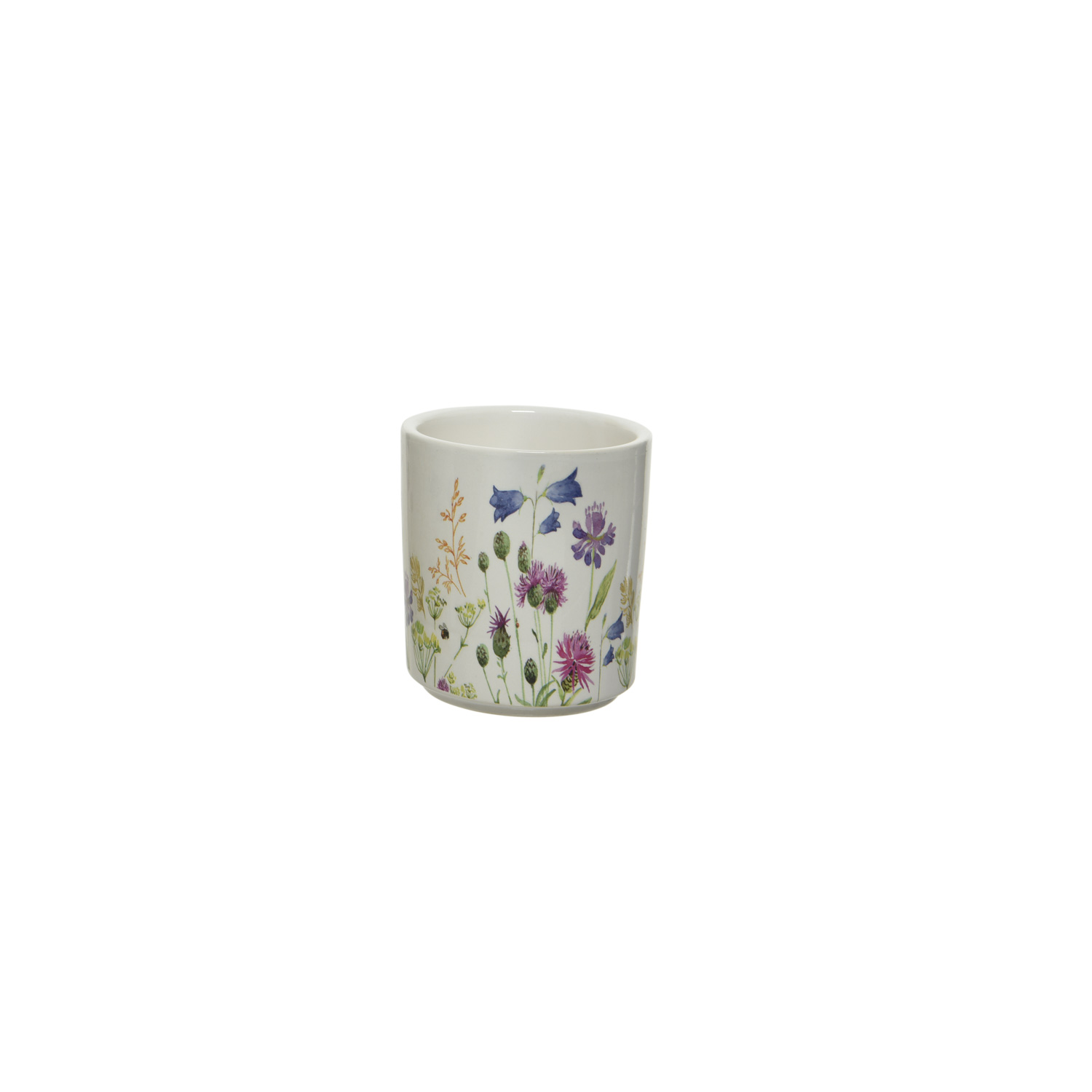 Blumentöpfe mit Wildblumen Motiv - Übertöpfe - 3 verschiedene Größen - bunt - 3er Set