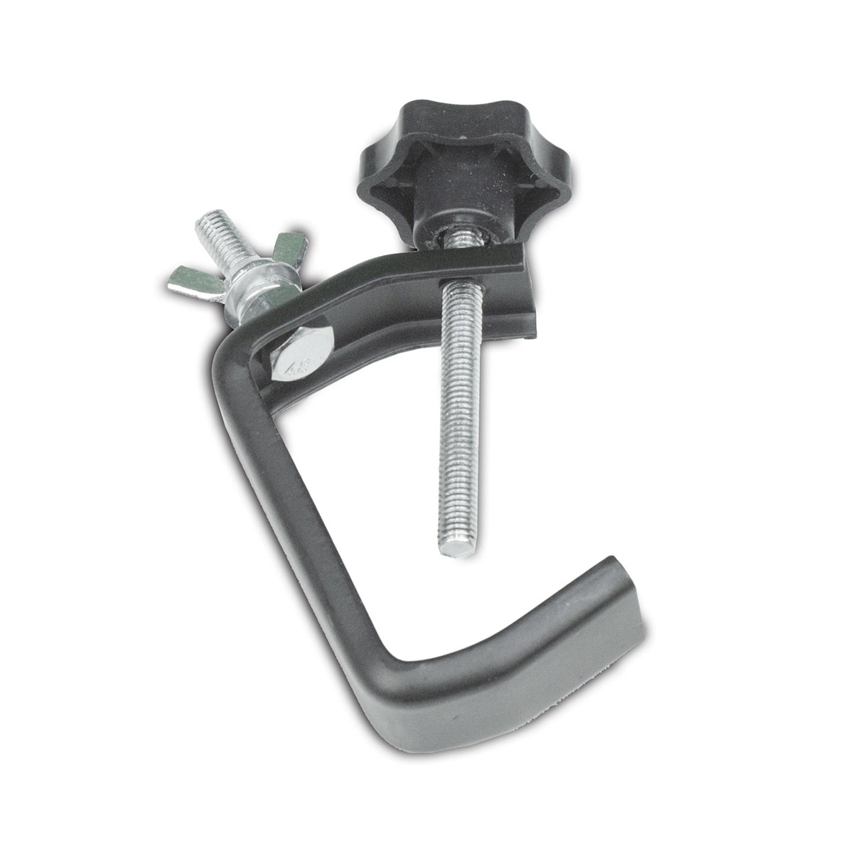 Party Clamp Set schwarz (5 Stück) - kompakter Haken für kleine Effekte und Scheinwerfer - bis 5kg Party Clamp Set schwarz (5 Stück) - kompakter Haken für kleine Effekte und Scheinwerfer - bis 5kg