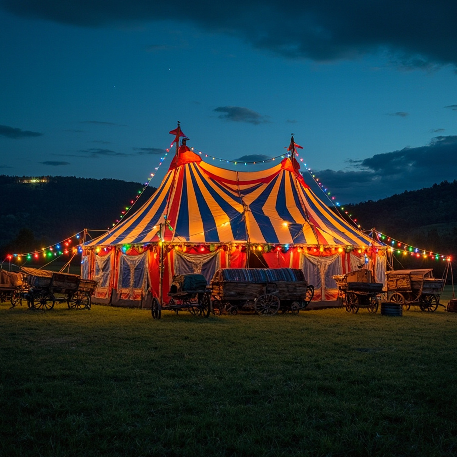 Illu-/Partylichterkette 10m - Außenlichterkette schwarz - Made in Germany - 10 bunte LED Kugellampen