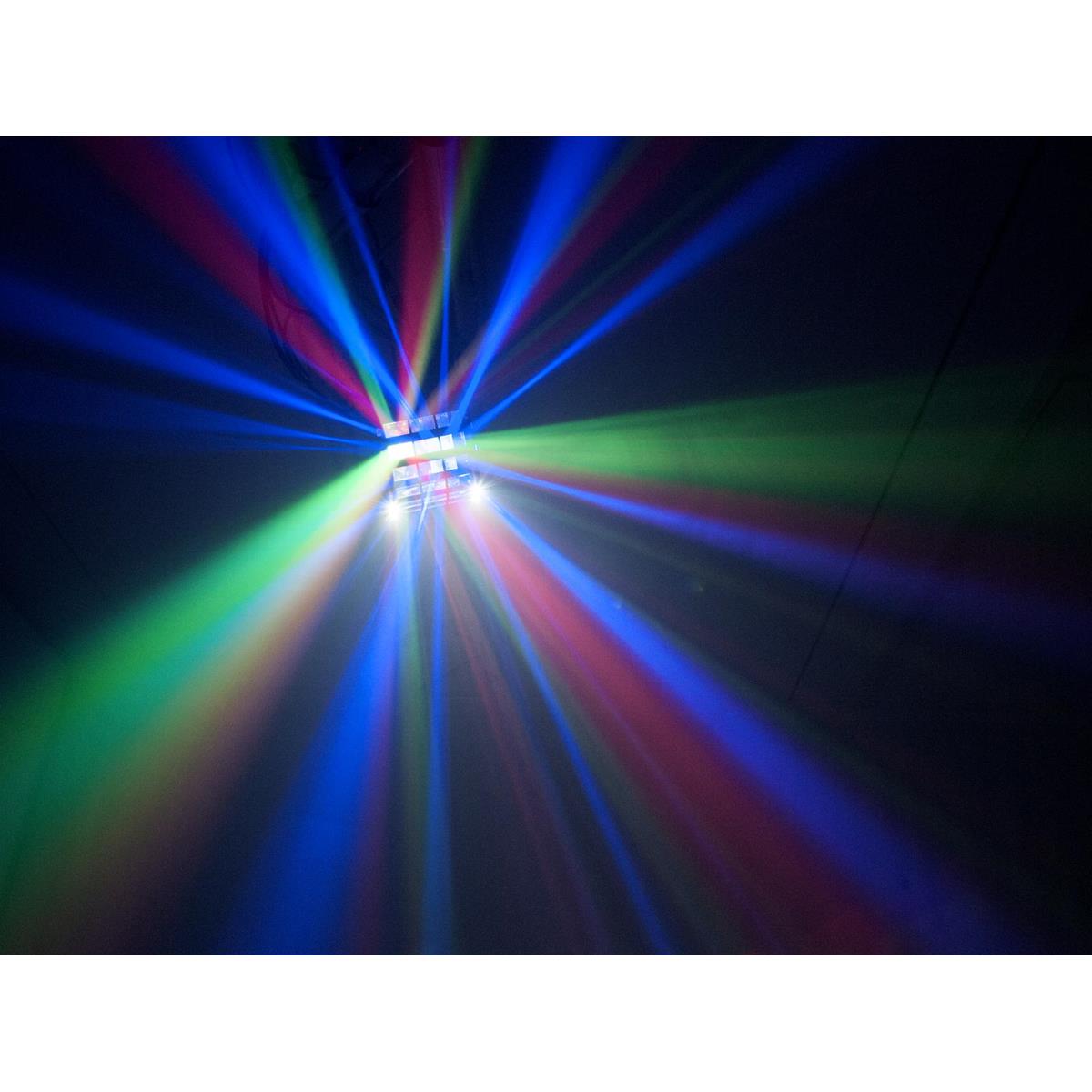 LED Mini Hybrid Strahleneffekt D-20 - Derby Effekt mit Stroboskop - DMX