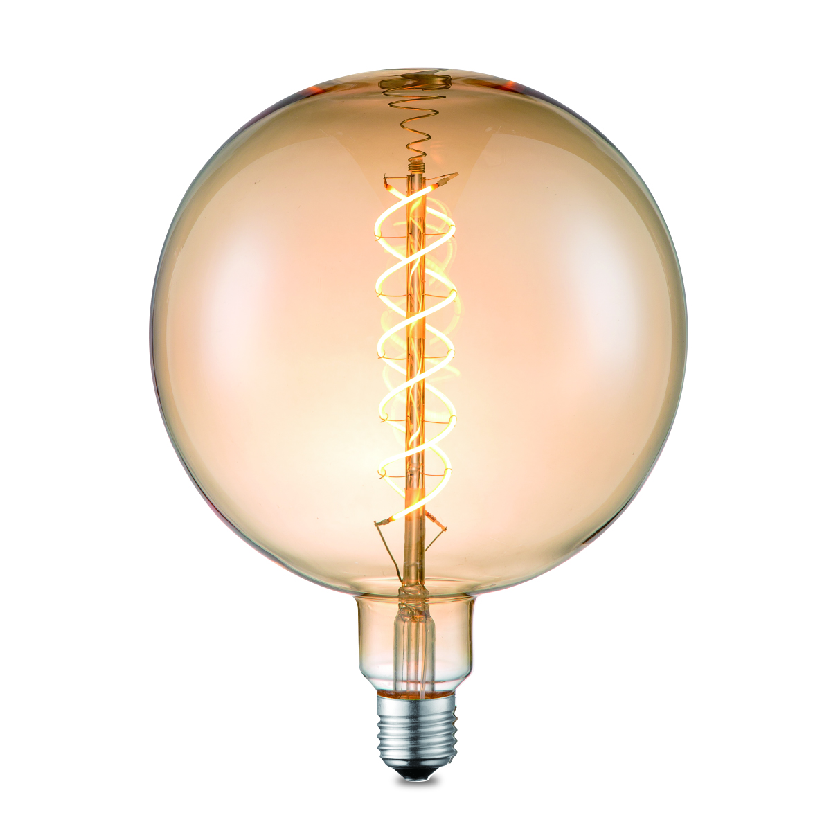 Designleuchtmittel PLUTO G180 amber - LED Filament - 2200K - E27 - 240lm - dimmbar - D: 18cm Designleuchtmittel PLUTO G180 amber - LED Filament - 2200K - E27 - 240lm - dimmbar - D: 18cm