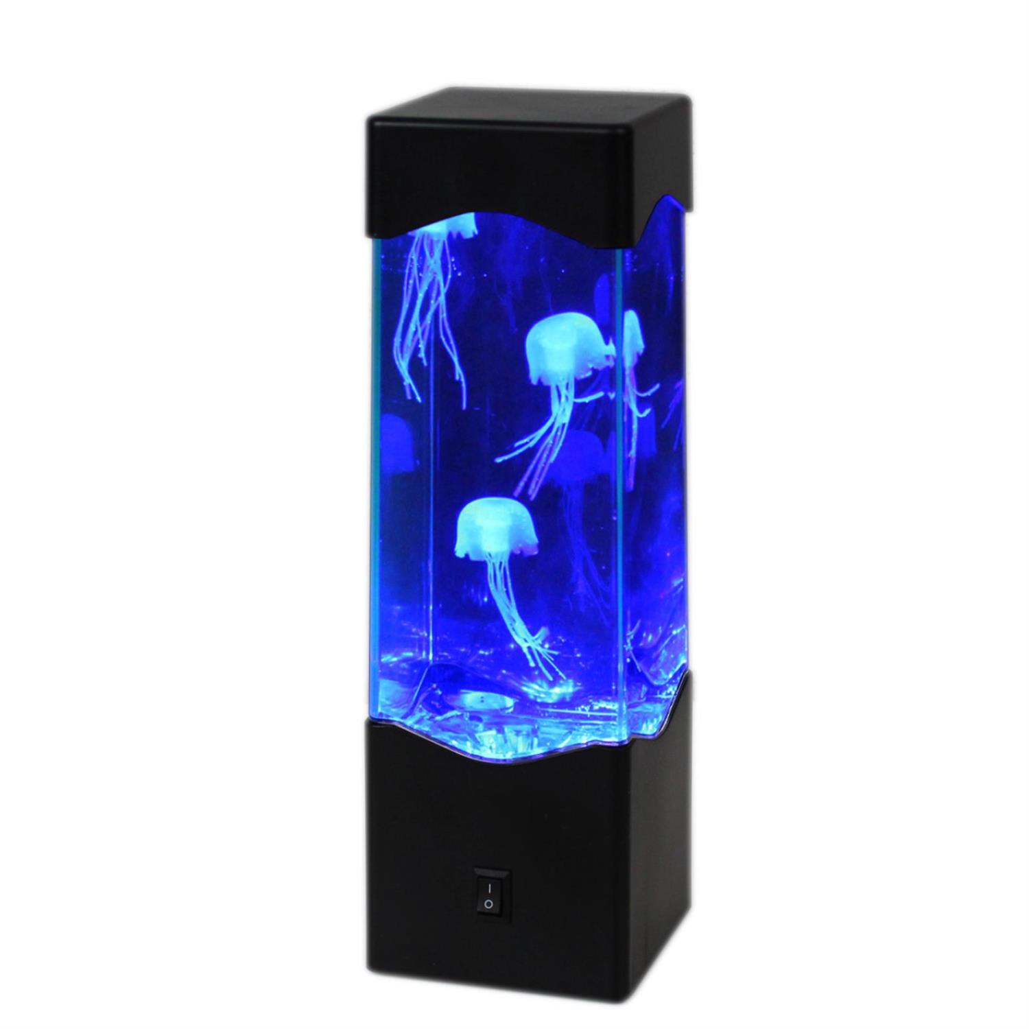 Jellyfish Lampe BLUE - Dekoleuchte - USB + Batteriebetrieb (3 x schwimmende Quallen) - blau