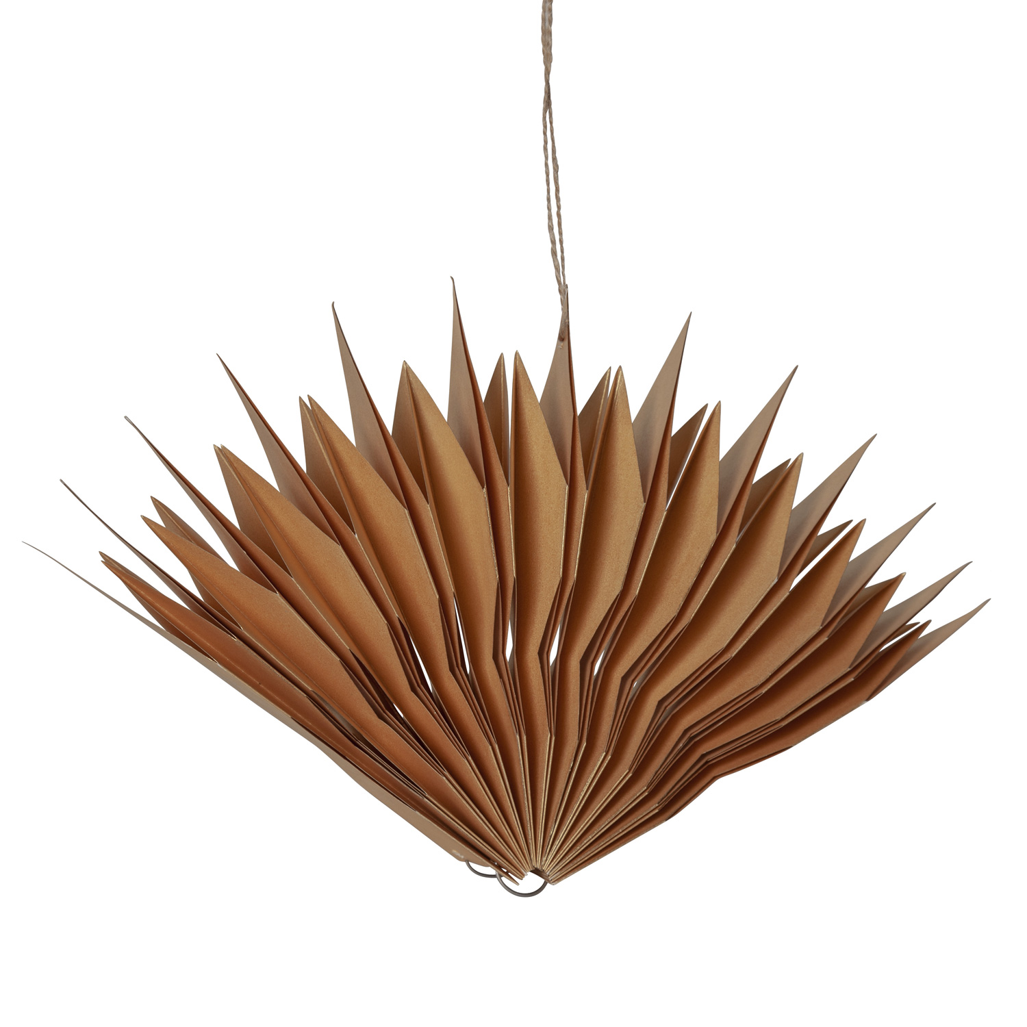 Papierstern MELLI - hängend - D: 45cm - 40 warmweiße LED an Drahtlichterkette  - Timer - gold Papierstern MELLI - hängend - D: 45cm - 40 warmweiße LED an Drahtlichterkette  - Timer - gold