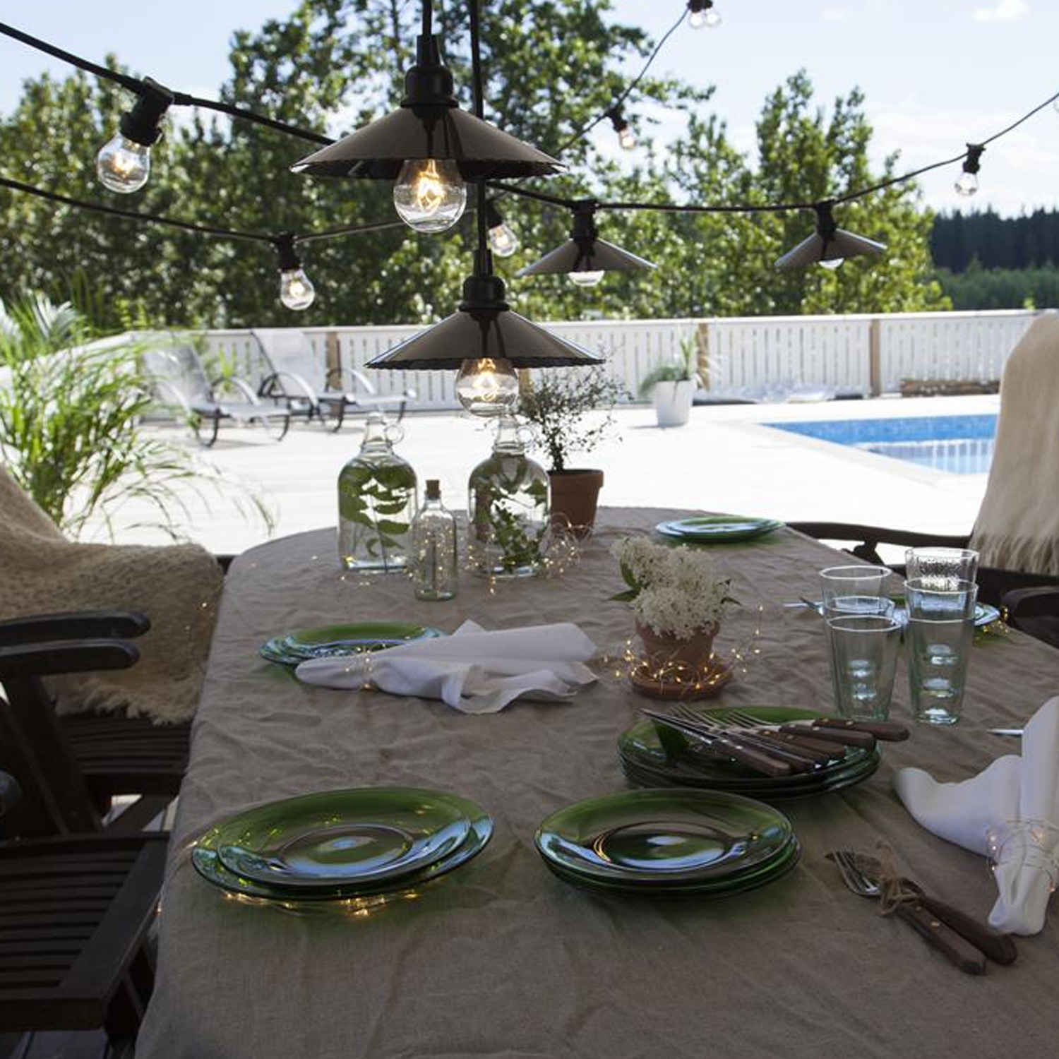 System CONNECTA BLACK - 1 Stück schwarzer Lampenschirm - D: 20,5cm - H: 4,5cm - outdoor