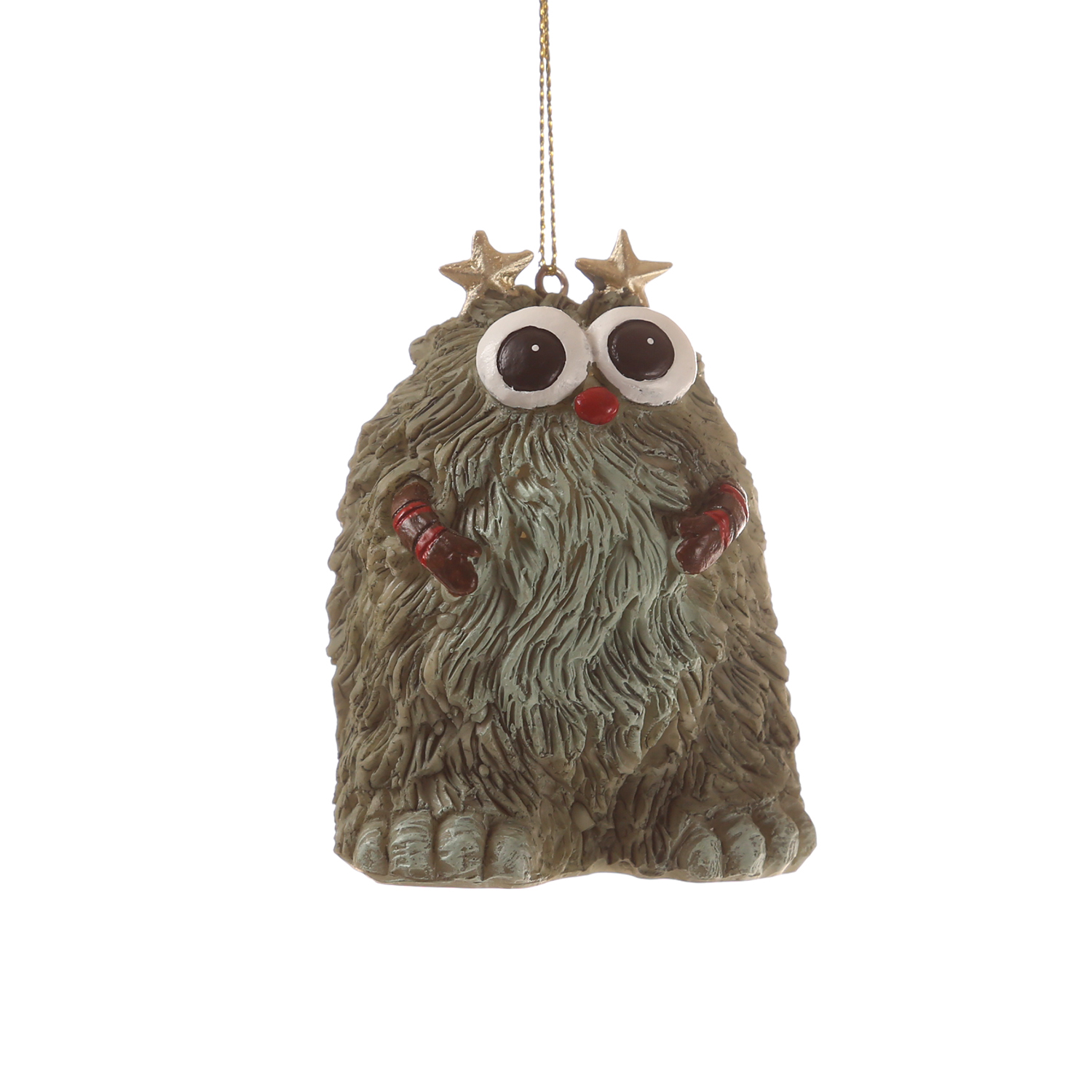 Weihnachtsbaumschmuck Yeti TOM - Polyresin - inkl. Aufhänger - matt - H: 8cm - grün Weihnachtsbaumschmuck Yeti TOM - Polyresin - inkl. Aufhänger - matt - H: 8cm - grün