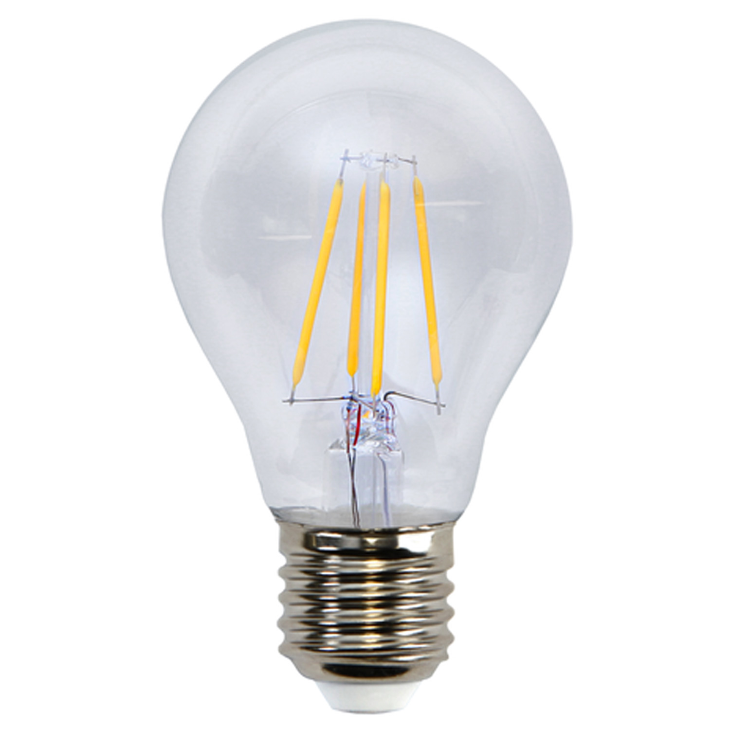 10x LED Tropfenlampe FILA A60 dimmbar - E27 - 4W - warmweiss 2700K - 470lm - klar