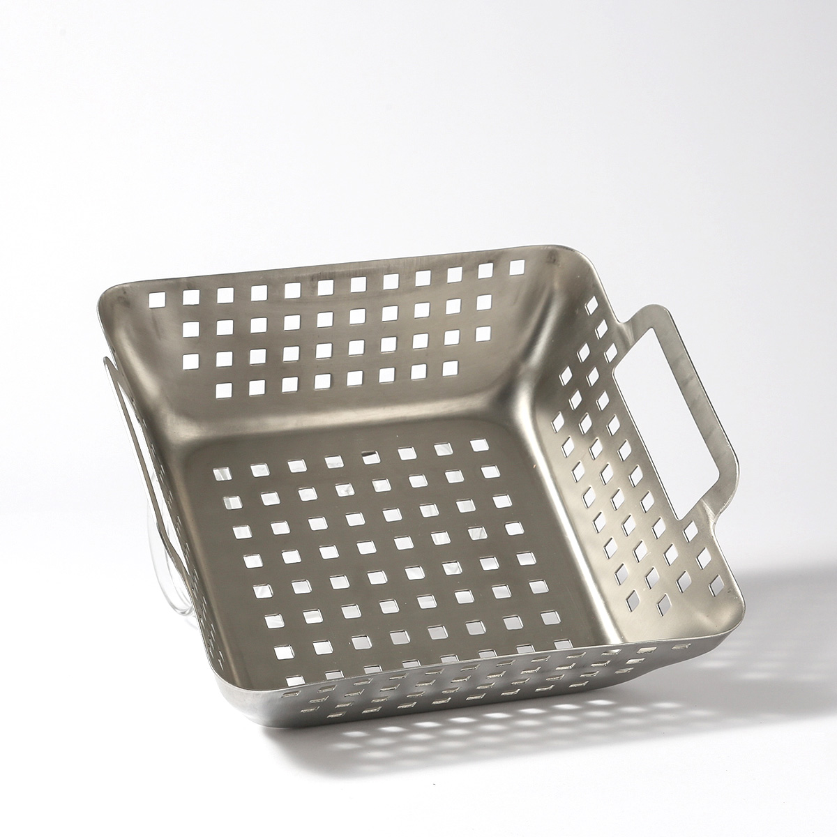 Gemüsekorb - Grillschale - H: 6,9cm - Edelstahl