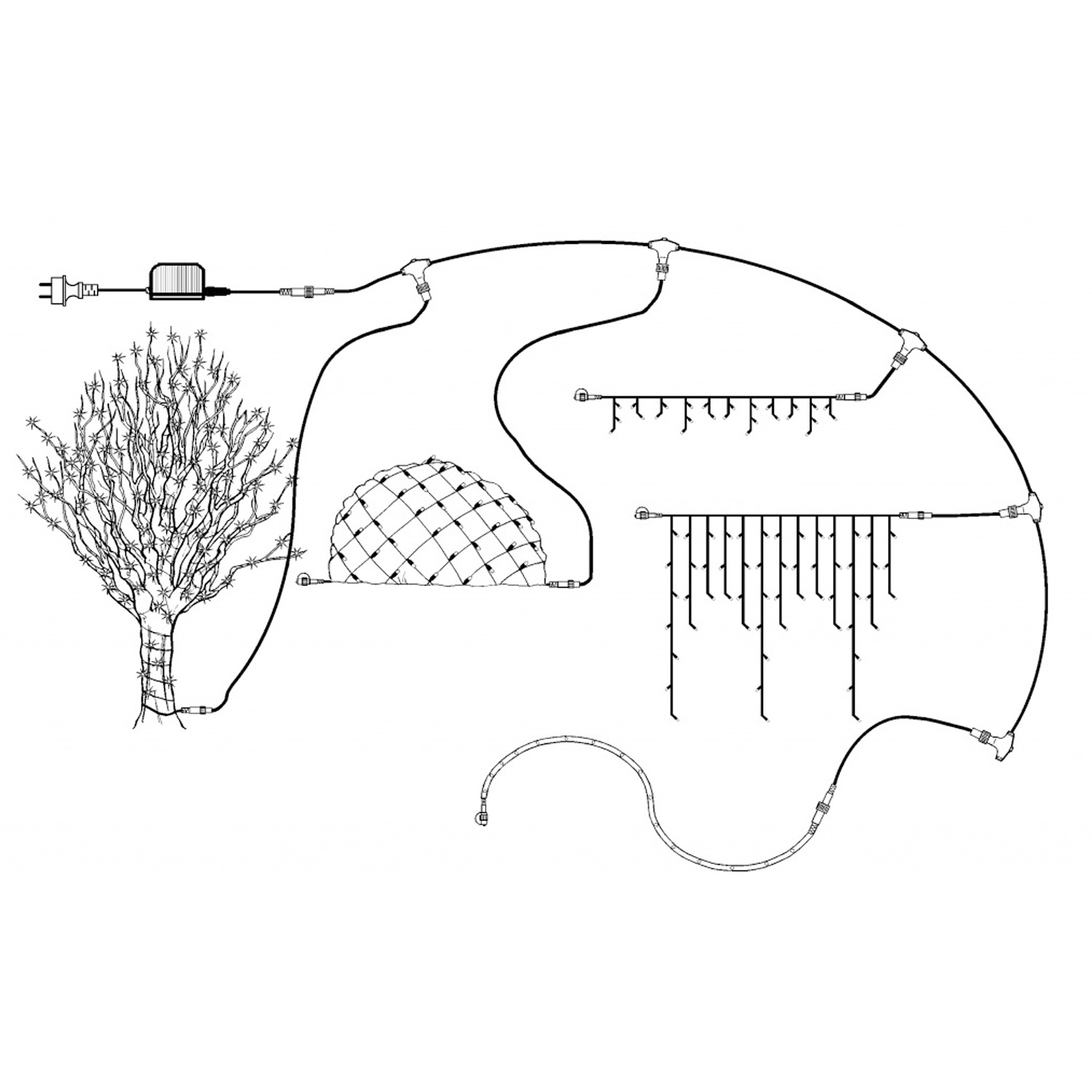 System  24 | Verteiler | koppelbar | exkl. Trafo | 3-fach
