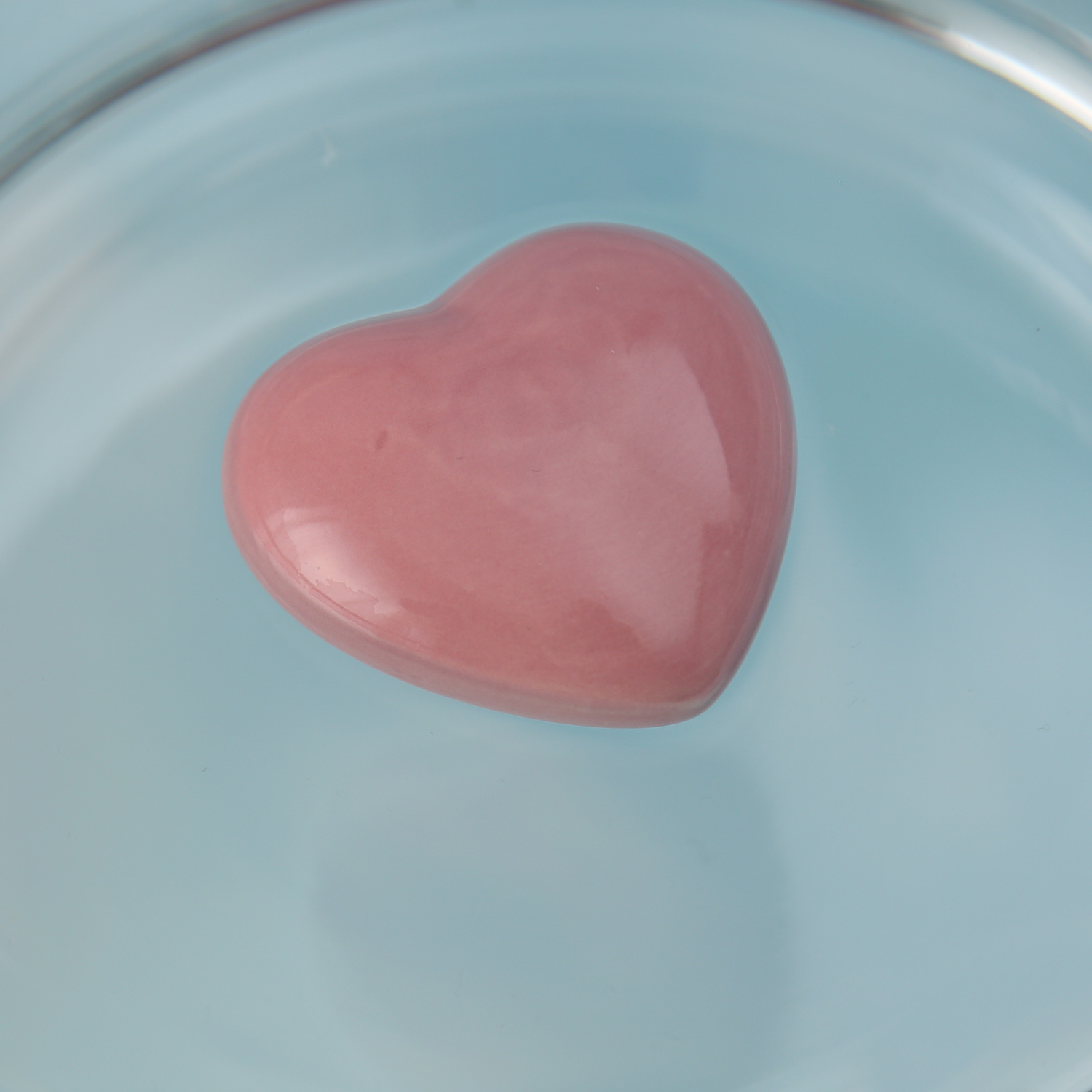 Teichdeko HERZ - Dekoobjekt - Porzellan - schwimmend - L: 8,5cm - rosa Teichdeko HERZ - Dekoobjekt - Porzellan - schwimmend - L: 8,5cm - rosa