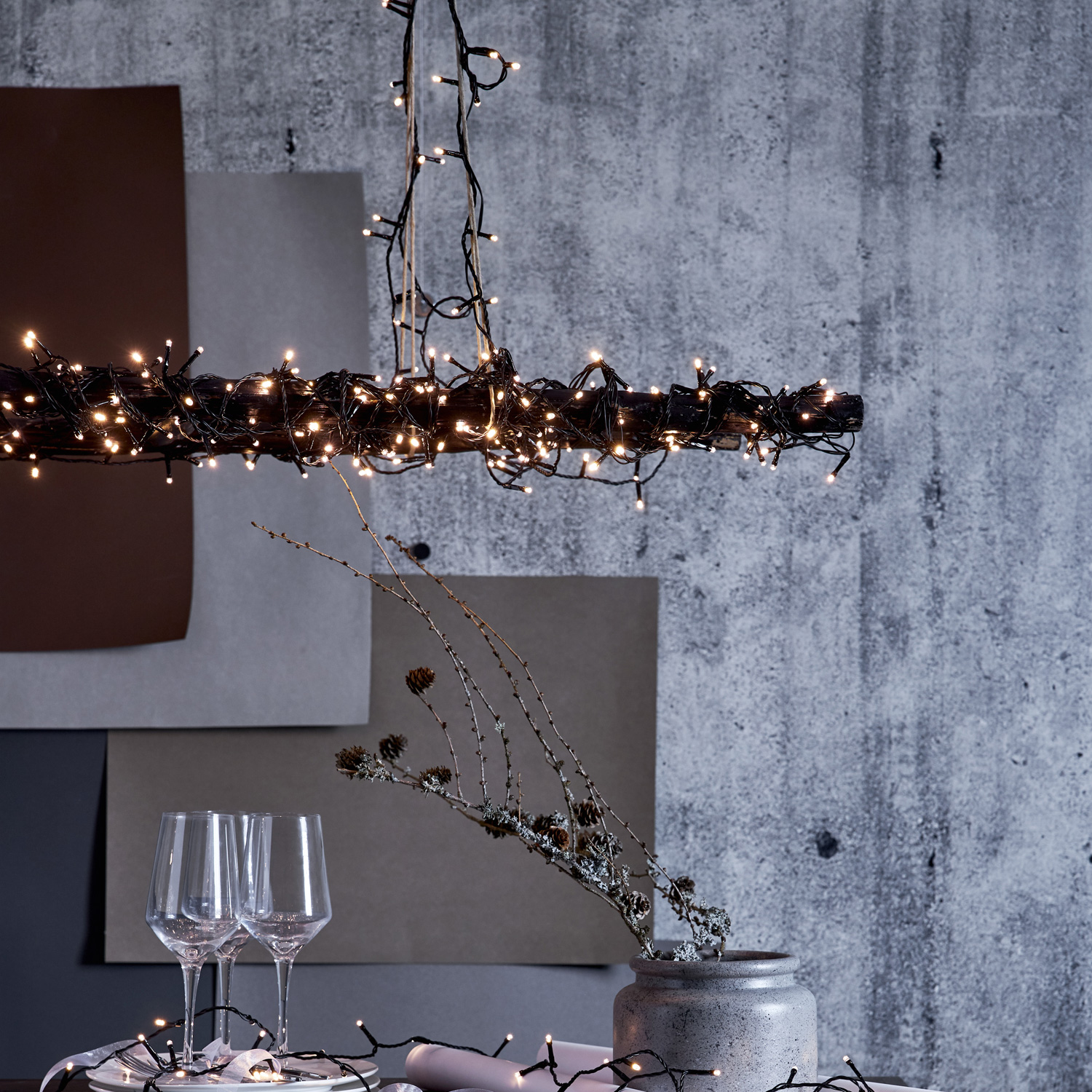 LED Lichterkette - Serie LED - outdoor - 40 kaltweiße LED - L: 2,8m - schwarzes Kabel LED Lichterkette - Serie LED - outdoor - 40 kaltweiße LED - L: 2,8m - schwarzes Kabel