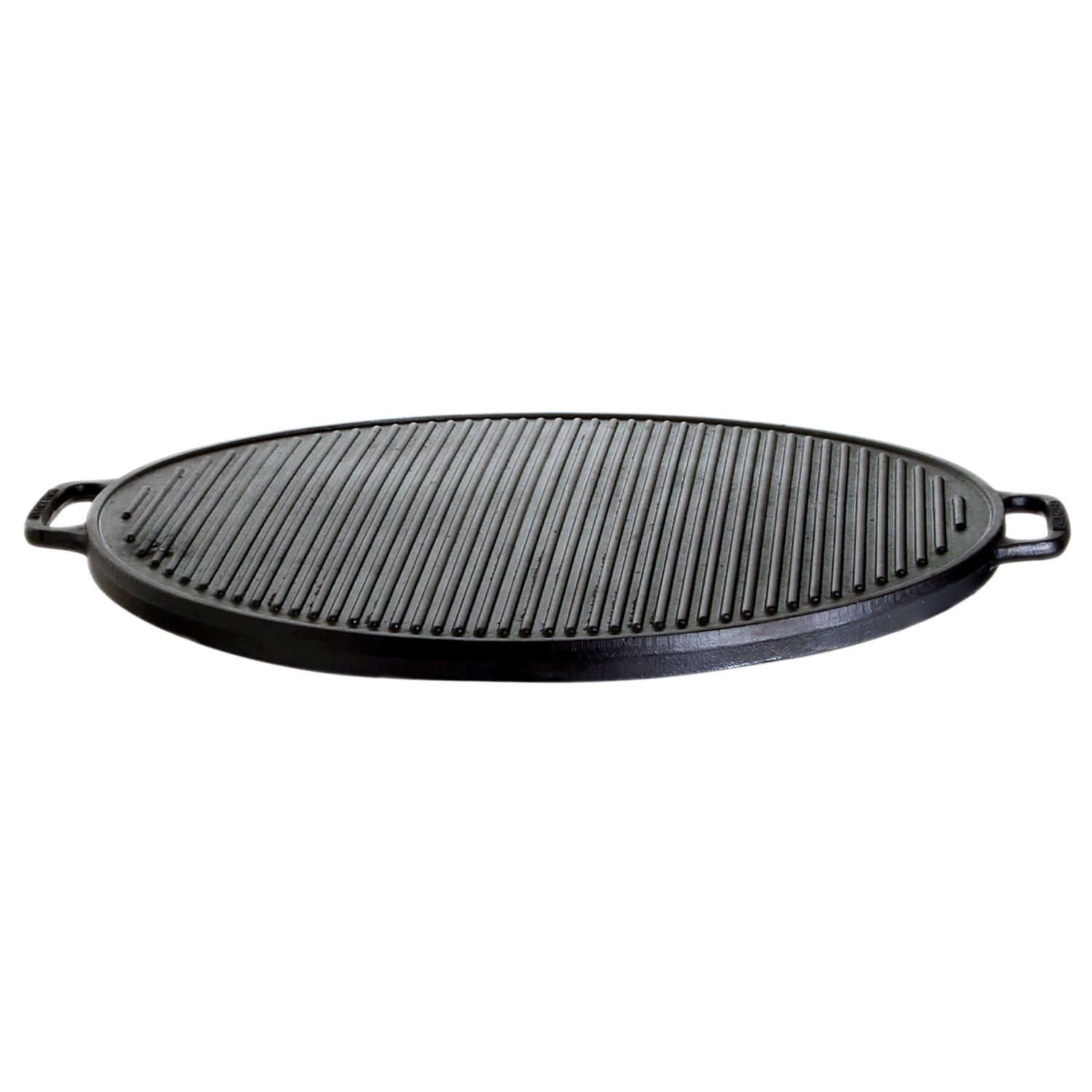Plancha Grillplatte - Gusseisen - Wendeplatte geriffelt und glatt - D: 30cm - 3,6kg Plancha Grillplatte - Gusseisen - Wendeplatte geriffelt und glatt - D: 30cm - 3,6kg