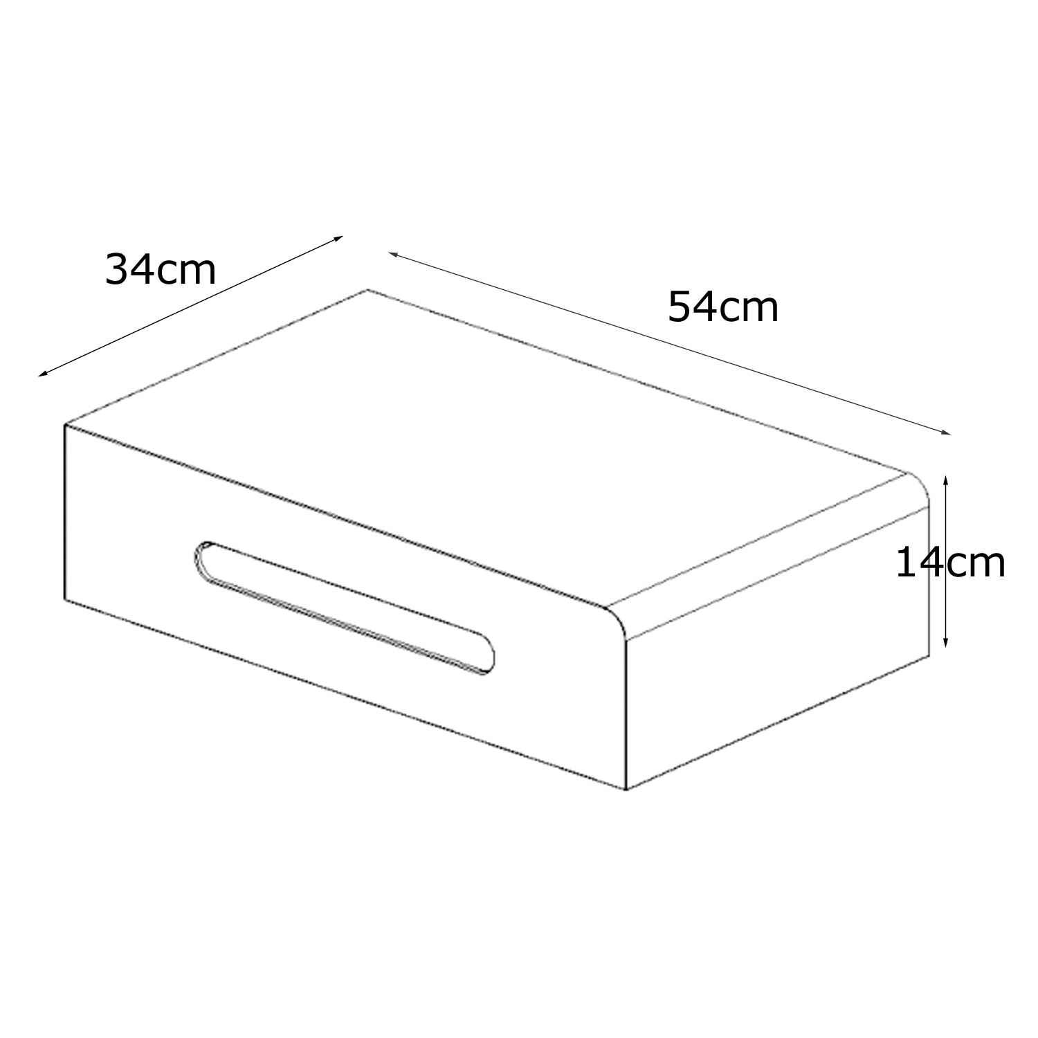 ALL'GRILL CHEF MODUL Seitenablage für Modular CHEF S/M/L/XL - links - Edelstahl
