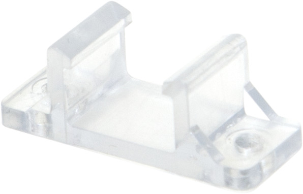 Clips NEOLED - transparenter Montageclip - 10 Stück - Horizontalmontage