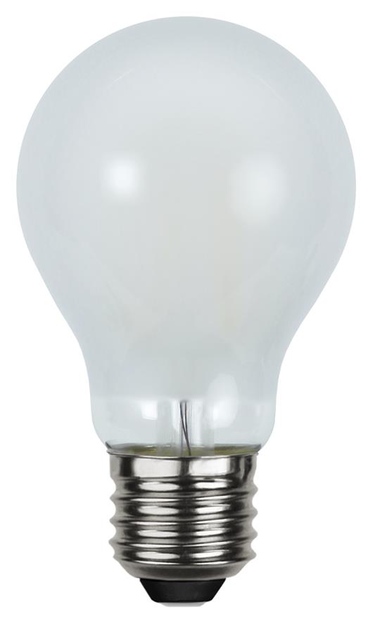 LED Tropfenlampe FILA A60 - E27 - 4,7W - WW 2700K - 500lm - gefrostet - dimmbar