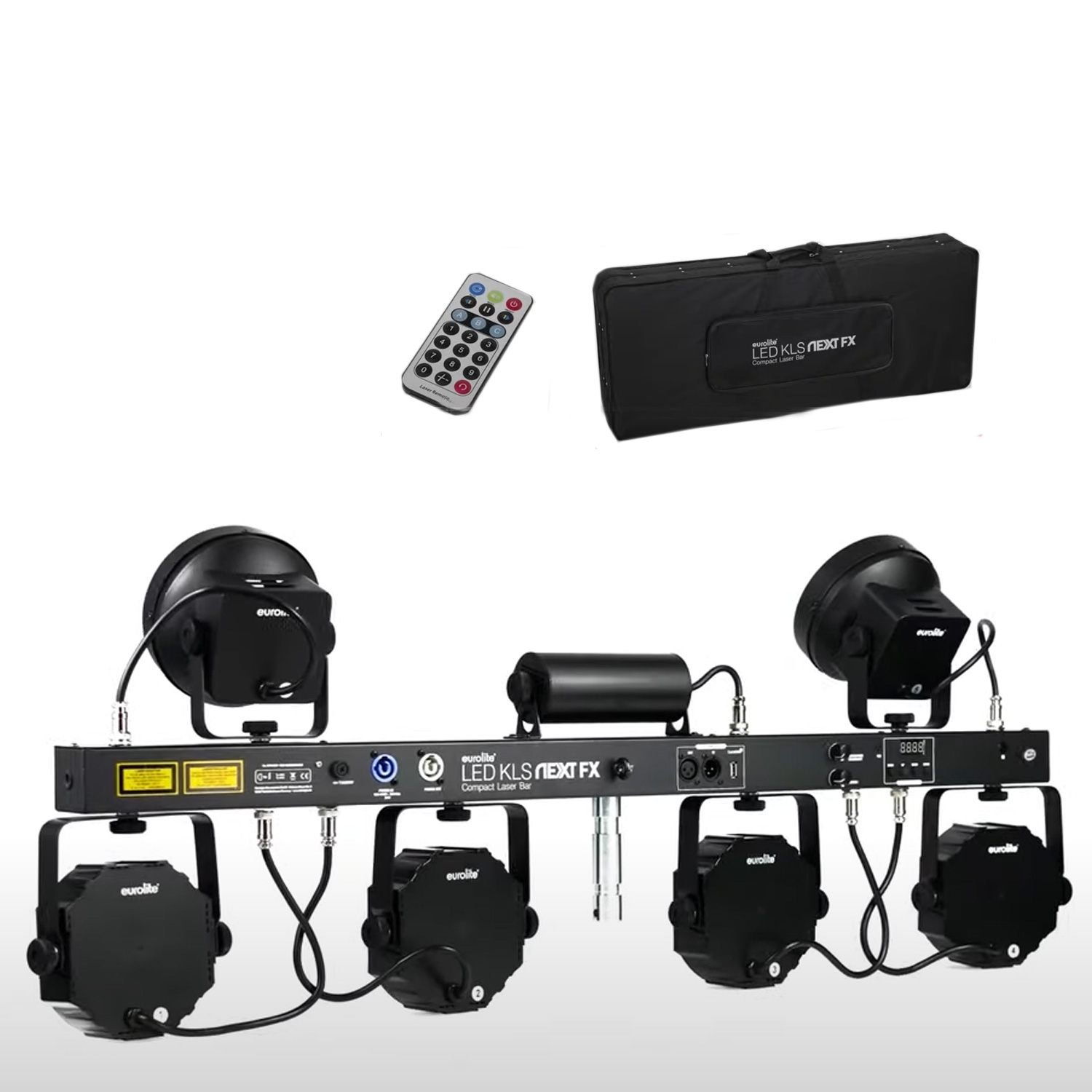 Set LED KLS Laser Bar Next FX-Lichtset + STV-60-WOT EU Stahlstativ schwarz