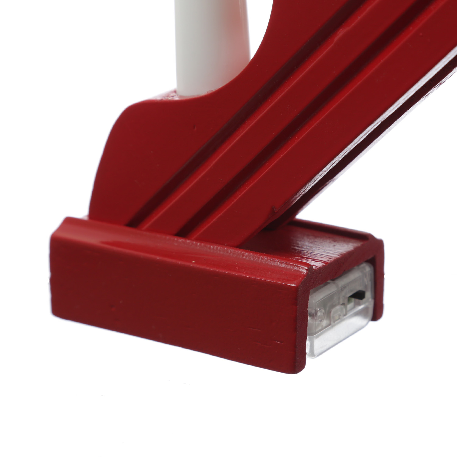 LED Fensterleuchter EMMA - Schwibbogen - 7 warmweiße LED - L: 39cm - Batterie - Timer - rot