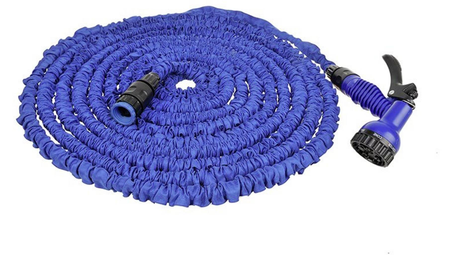 MAGIC Wasserschlauch mit Zieharmonika Effekt - 5 bis 15m - nur 0,7kg - max 2,5bar - Schnellkupplung