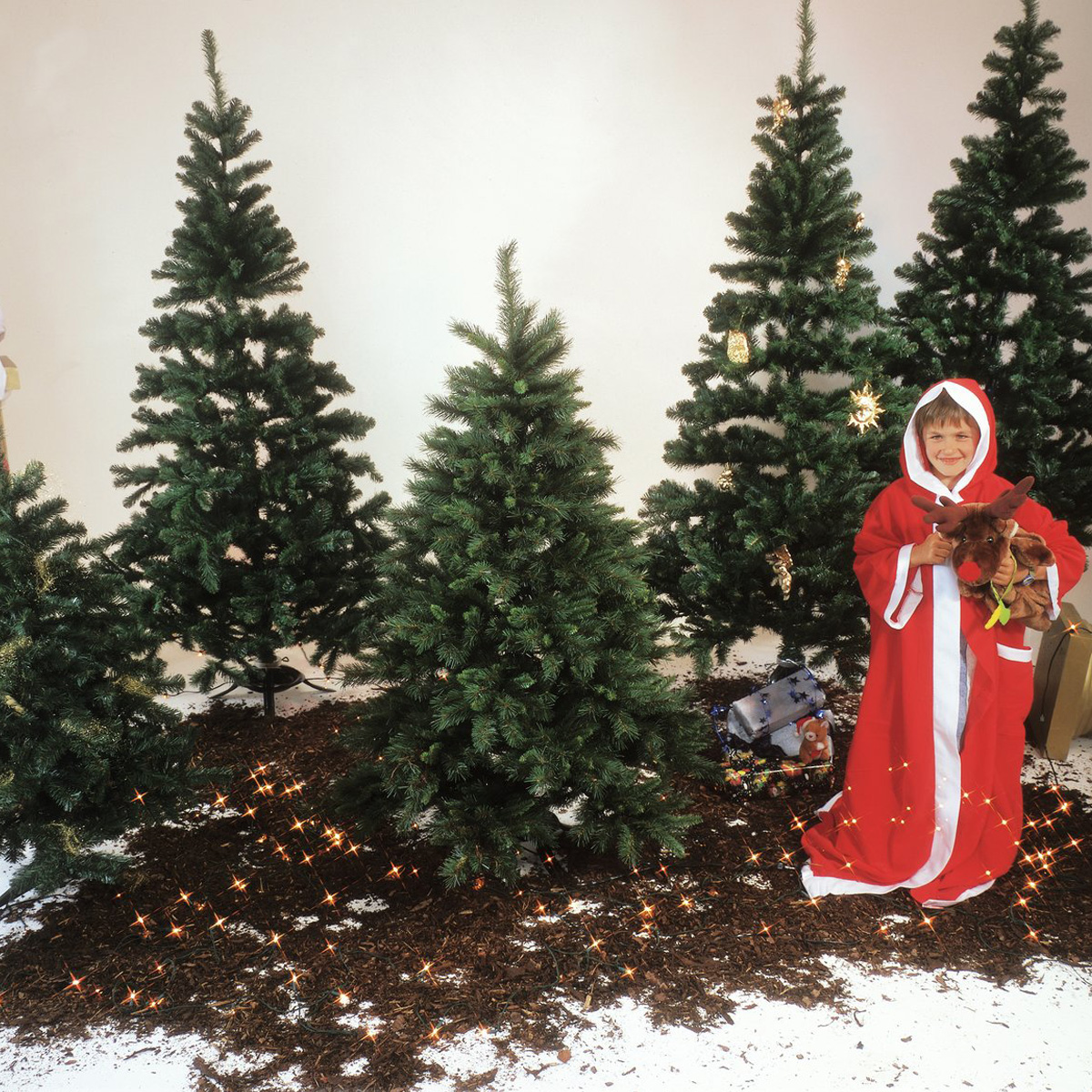 Tannenbaum outdoor 240cm - 1468 Spitzen - flammhemmend - inkl. Ständer