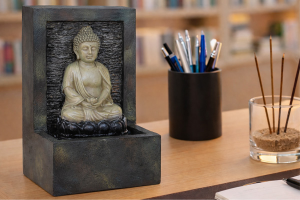 Tischbrunnen Zimmerbrunnen Buddha H235cm - Kreislaufpumpe