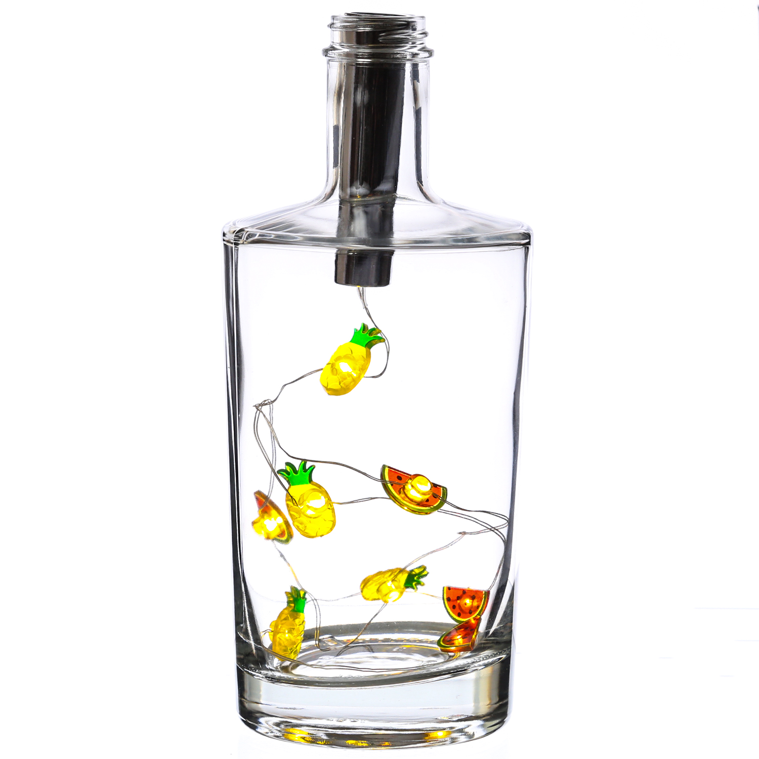 LED Drahtlichterkette KORKEN - für Flaschen - Mini Ananas und Melonen - Timer - L: 70cm - rot/gelb LED Drahtlichterkette KORKEN - für Flaschen - Mini Ananas und Melonen - Timer - L: 70cm - rot/gelb