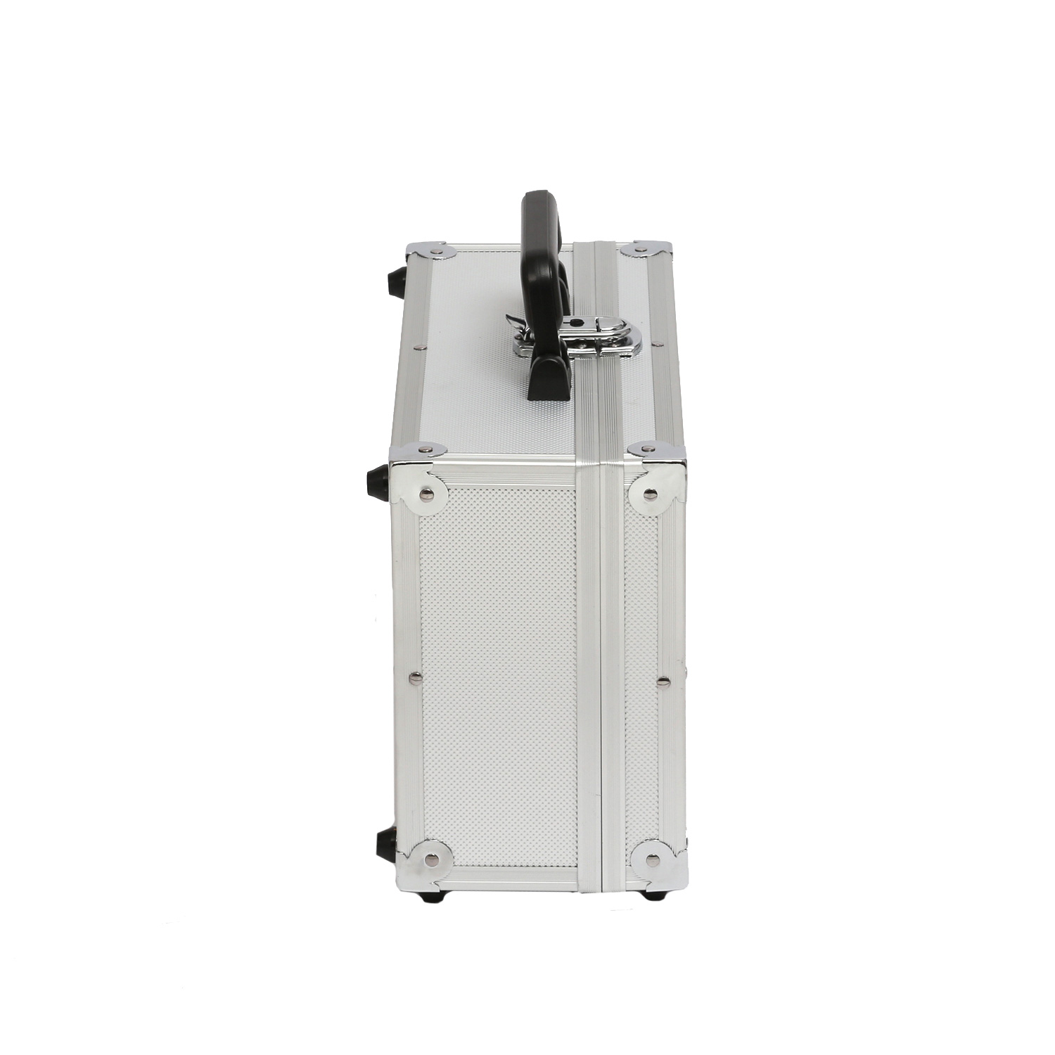 Transportkoffer BASIC S silber - Aluminiumrahmen - Schaumstoffpolster