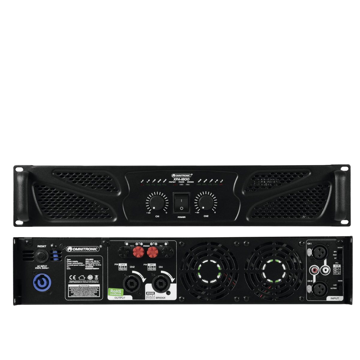 OMNITRONIC XPA-1800 Endstufe - PA Verstärker