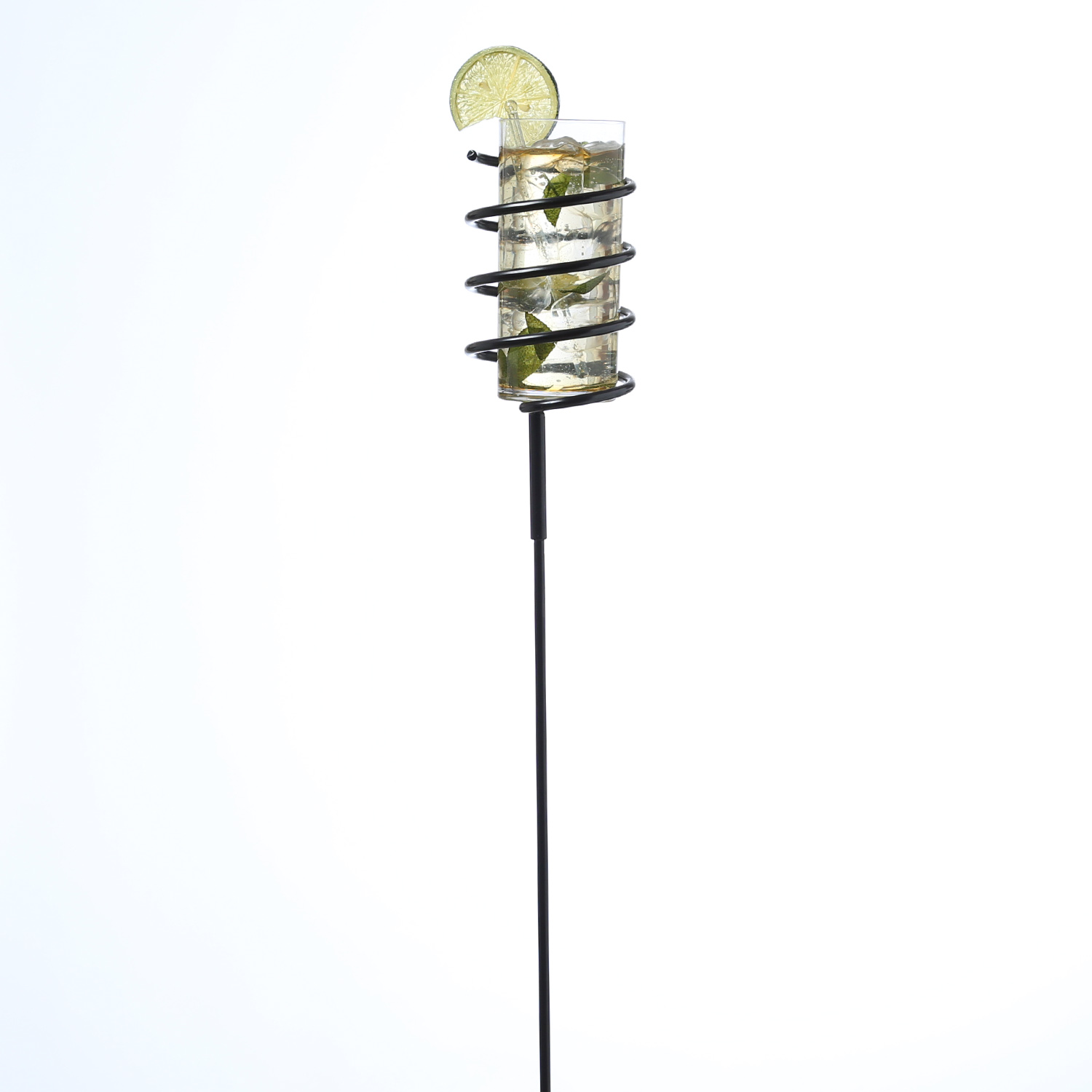 Spiralhalter 2er Set - Halter für Flaschen, Gläser, Kerzen etc mit 2 Öffnern