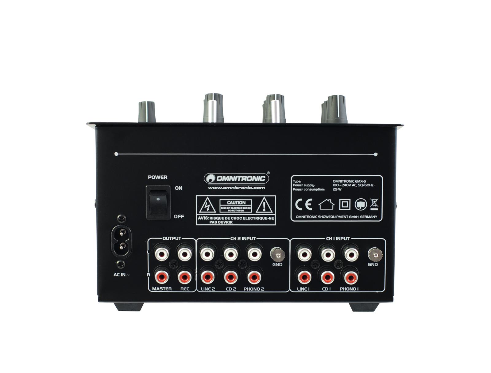 PM-222 2-Kanal-DJ-Mixer - Partymischpult