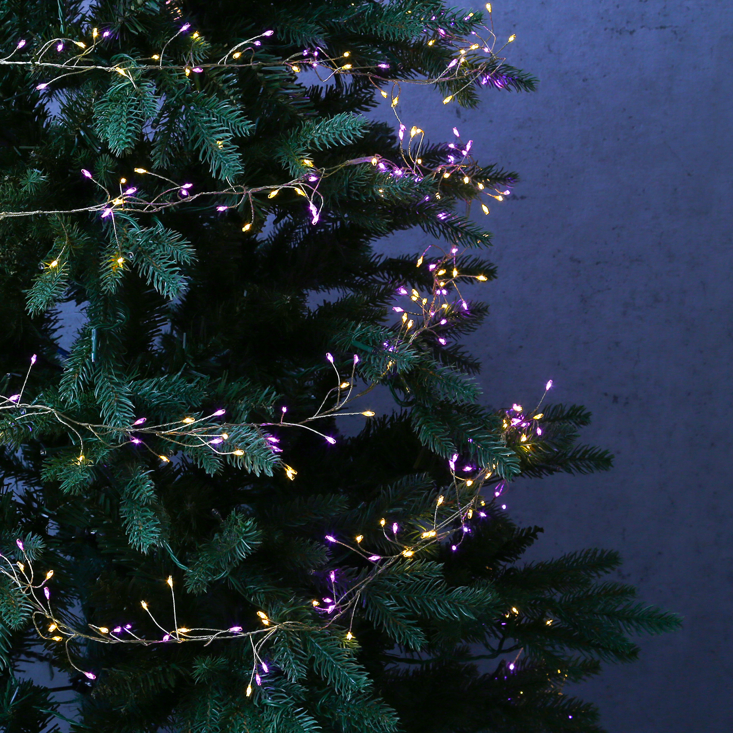 LED Draht Büschellichterkette Compact - 480 pink-/bernstein LED - L:6m - 8 Funktionen - Trafo - gold LED Draht Büschellichterkette Compact - 480 pink-/bernstein LED - L:6m - 8 Funktionen - Trafo - gold