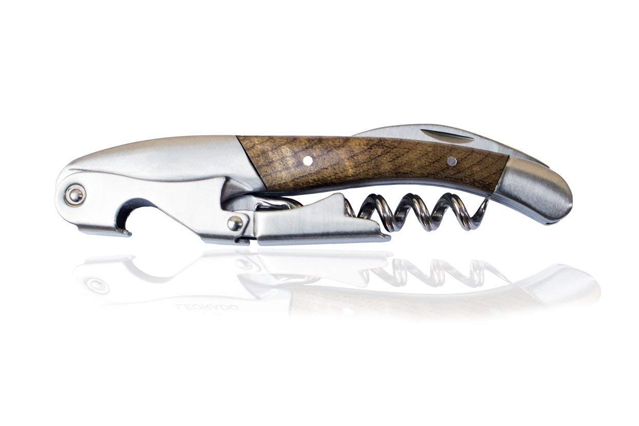 RADOLEO® Kellnermesser GMELIA - Korkenzieher, Weinöffner | Profi Sommeliermesser, Flaschenöffner