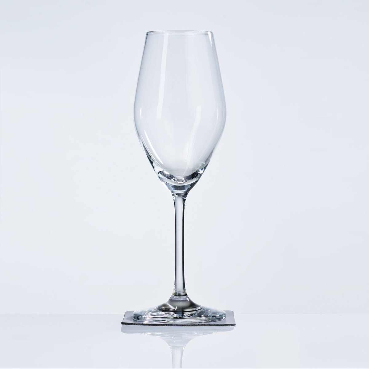 SILWY Prosecco Set - 2 x Kristallgläser + Metall-Nano-Gel-Pads + Prosecco 0,75L - Geschenkbox