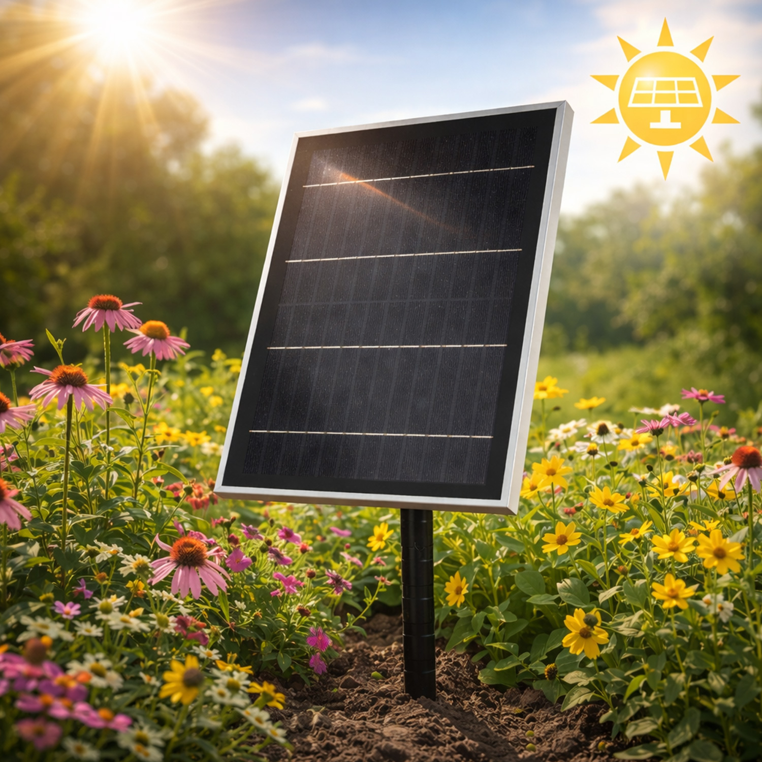 Outdoor Schalenbrunnen - 3 Kaskaden Solar LED Beleuchtung