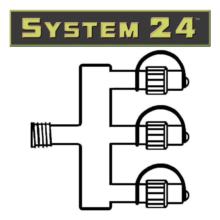 System  24 | Verteiler | koppelbar | exkl. Trafo | 3-fach