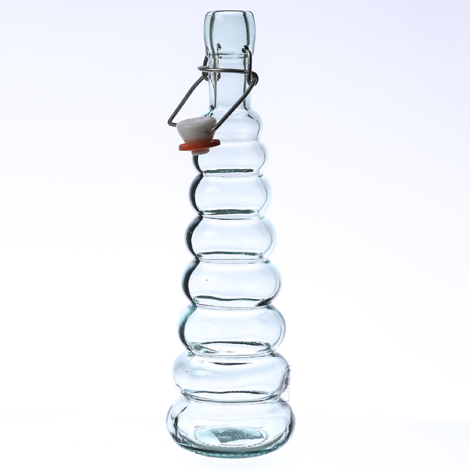 Glasflasche mit Bügelverschluss - Vorratsflasche - Recyclingglas - 410ml