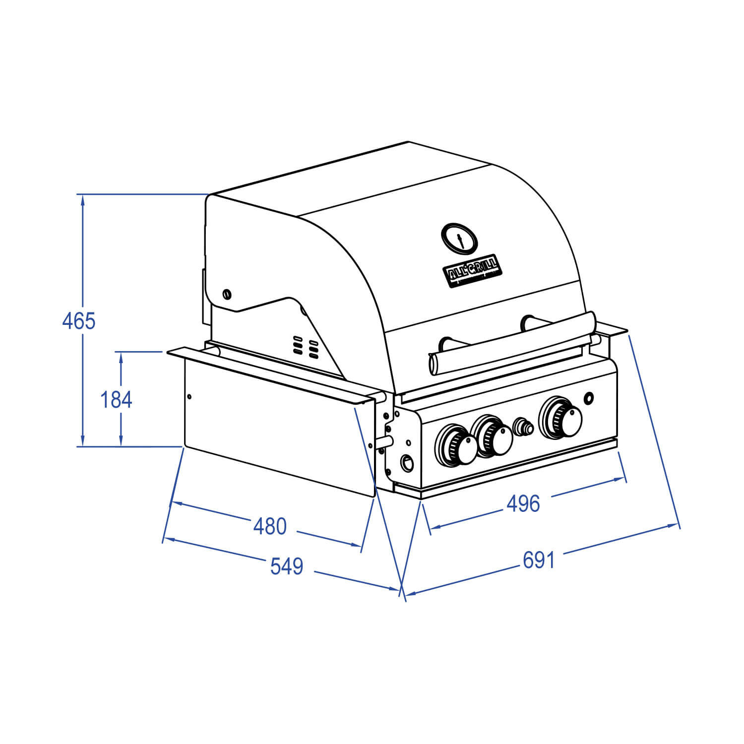 ALL'GRILL TOP-LINE - ALL'GRILL CHEF M - BUILT-IN  mit Air System